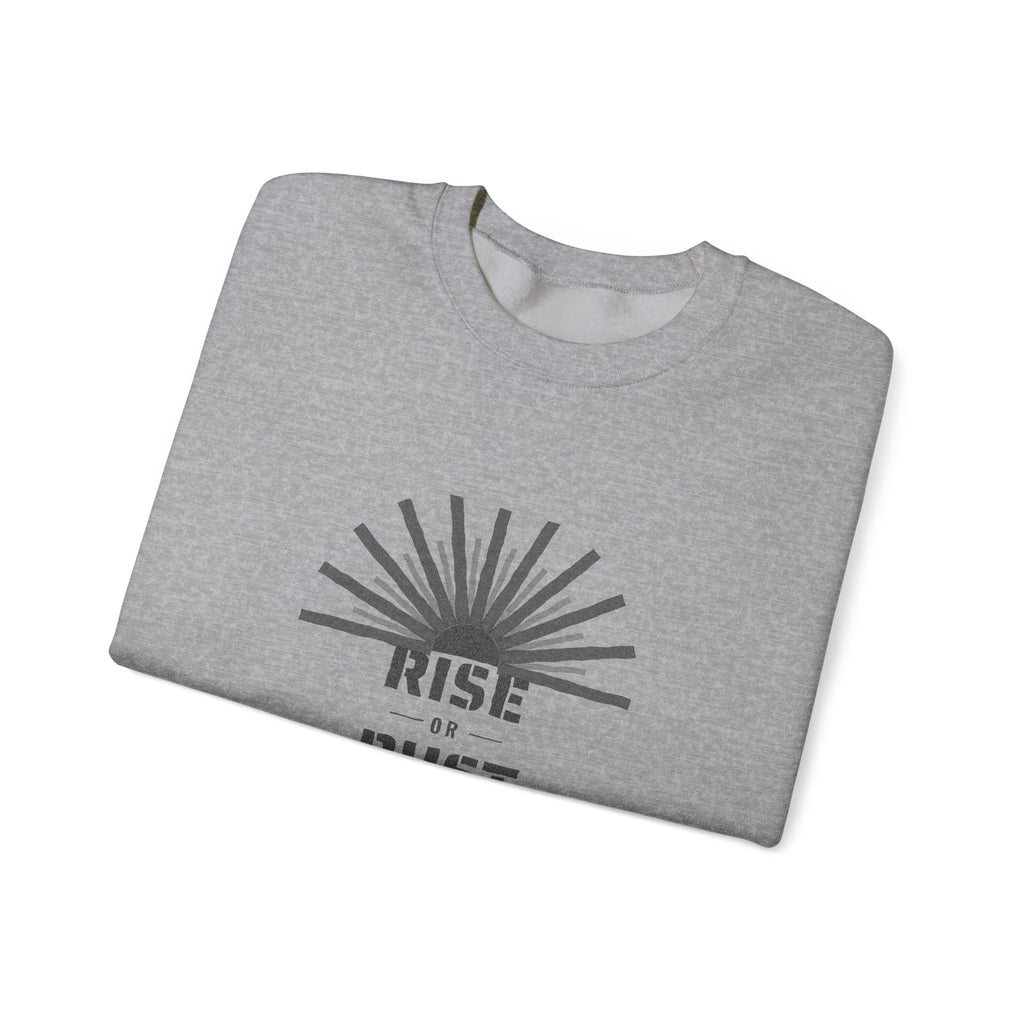 Rise or Rust Dystopian Sci-Fi Reader Sweatshirt