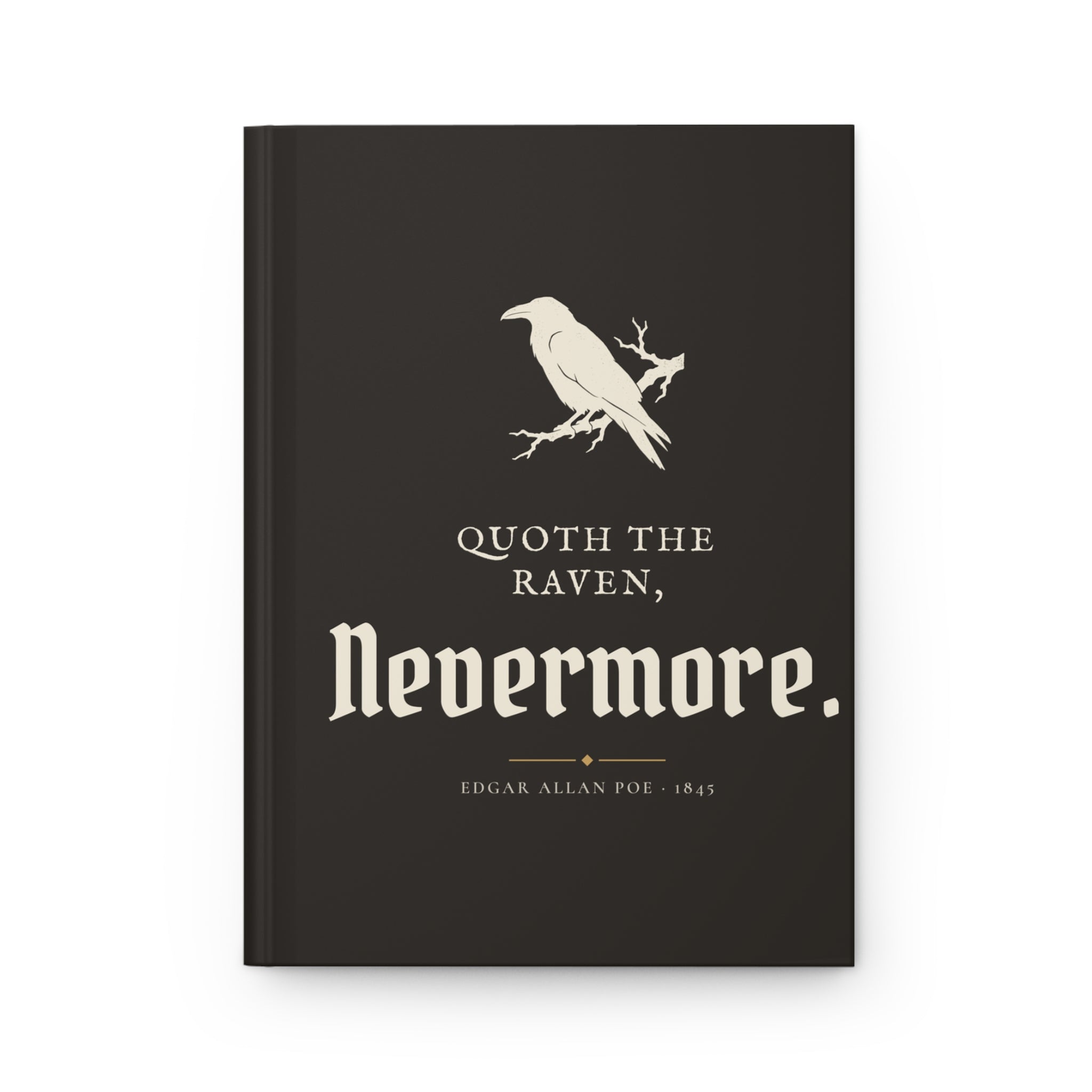 Edgar Allan Poe Nevermore Raven Hardcover Journal