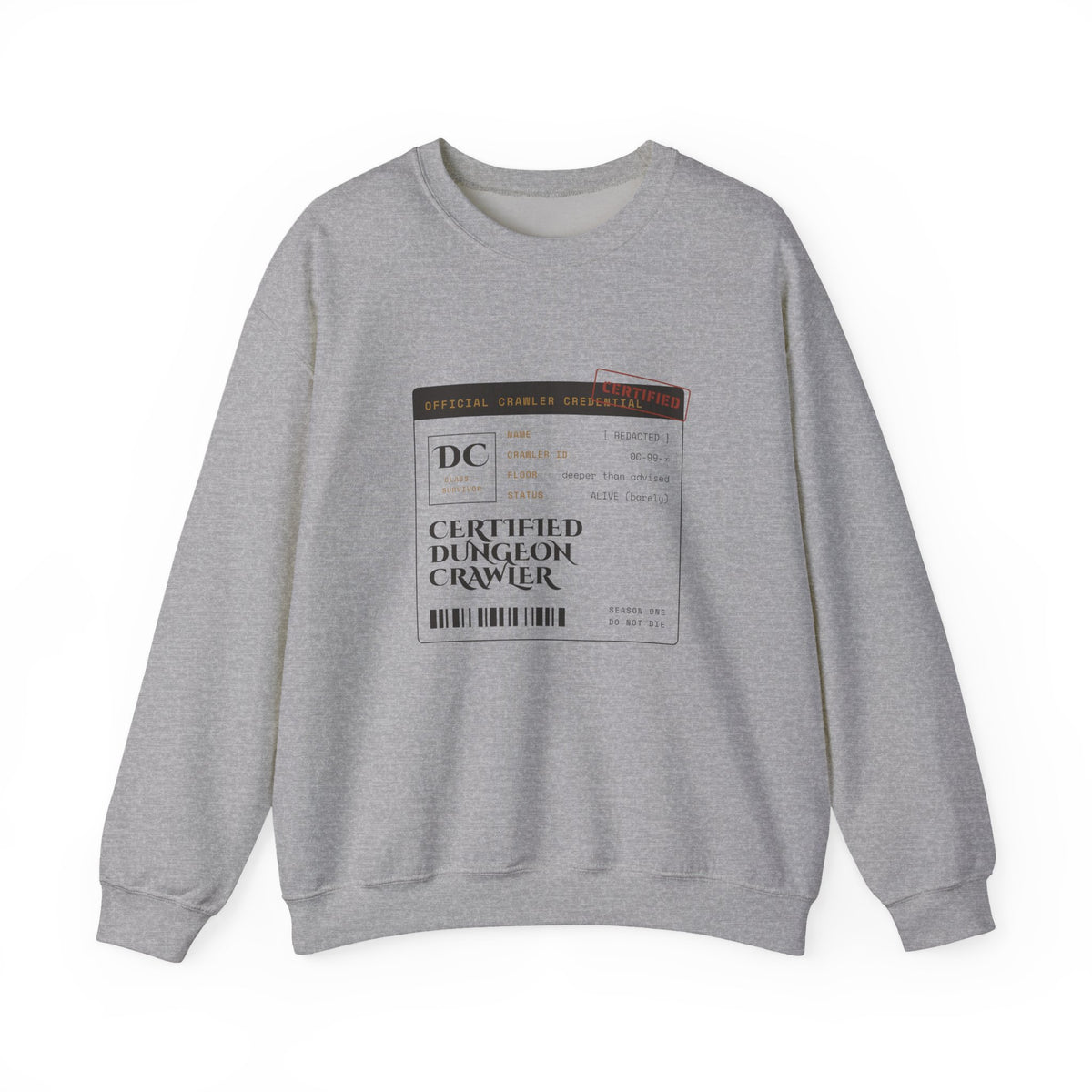 Certified Dungeon Crawler Sweatshirt