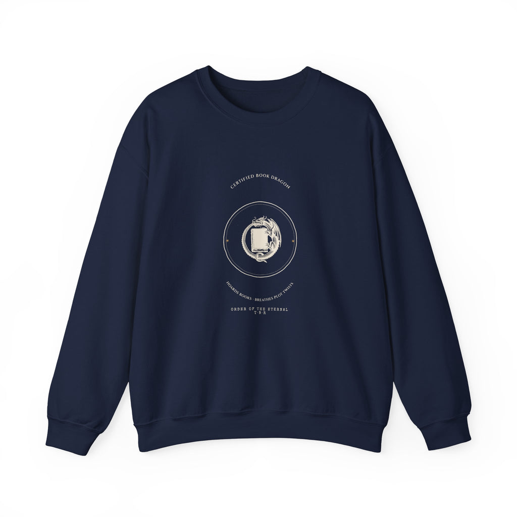 Certified Book Dragon Vintage Crest Sweatshirt