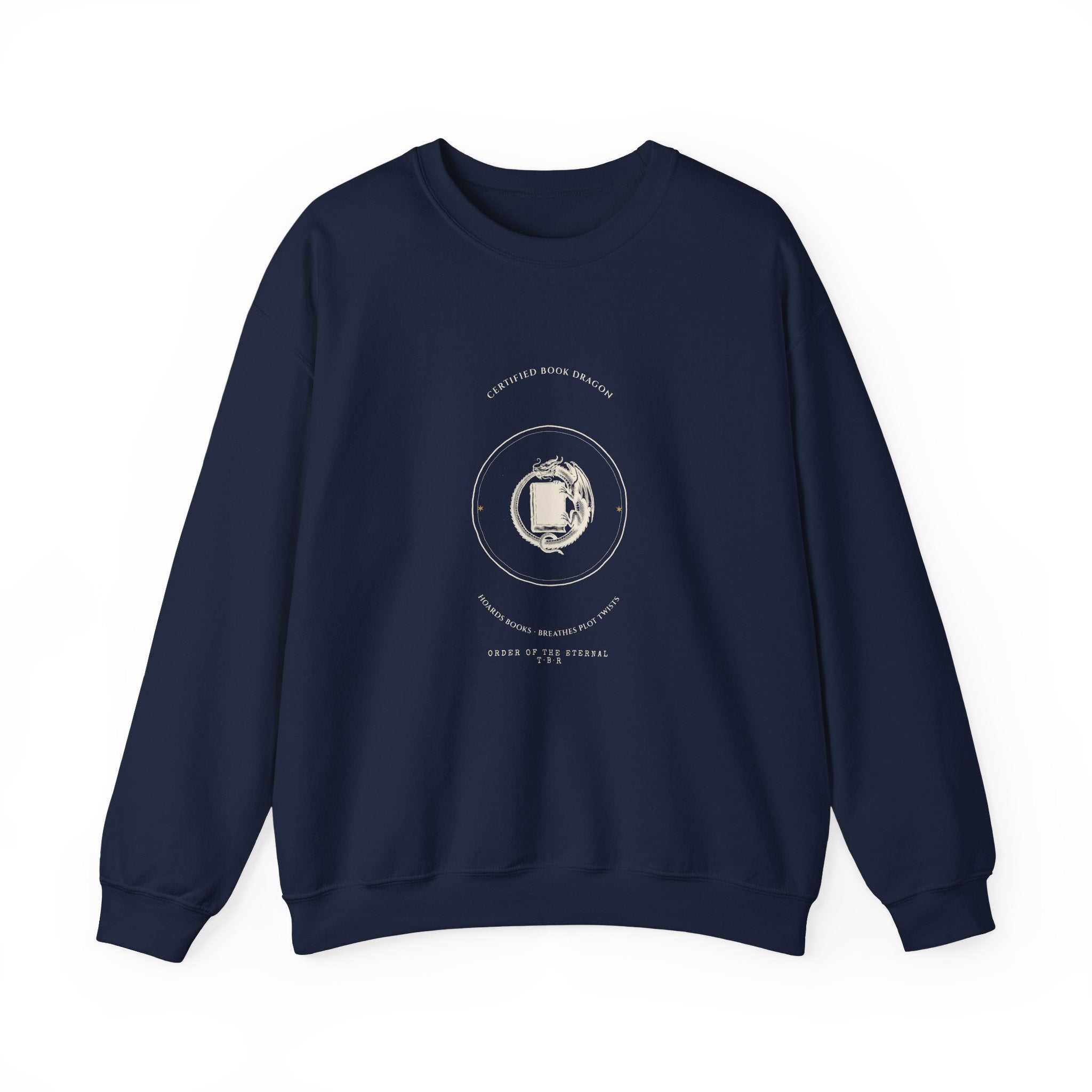 Certified Book Dragon Vintage Crest Sweatshirt