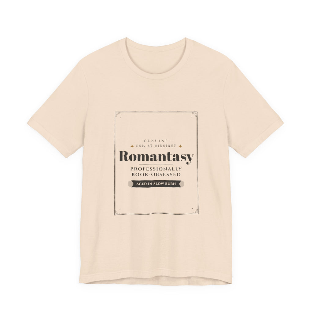 Romantasy Professionally Book-Obsessed Vintage Label T-Shirt