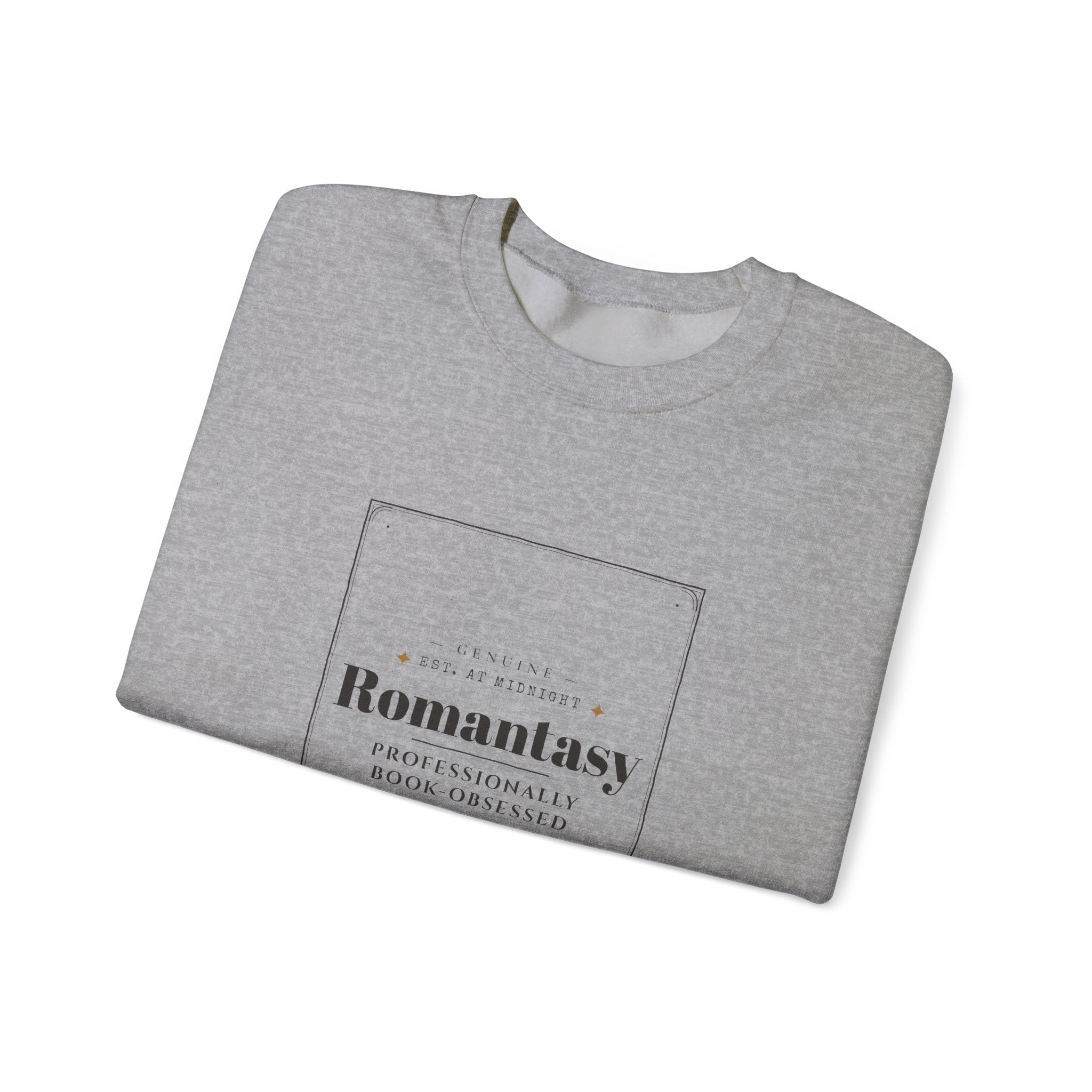 Romantasy Professionally Book-Obsessed Vintage Label Sweatshirt