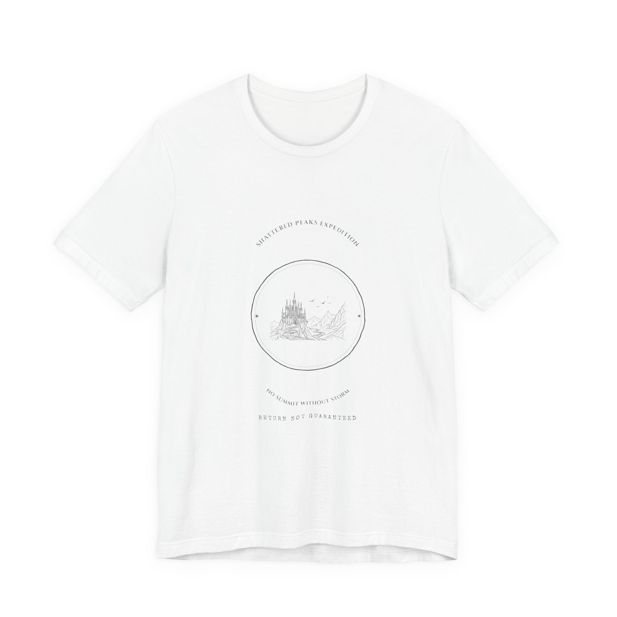 Shattered Peaks Expedition Fantasy Badge T-Shirt
