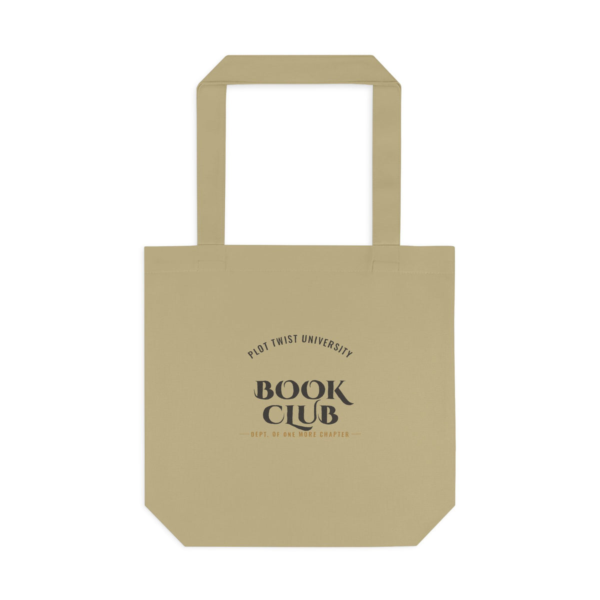 Plot Twist University Book Club Canvas Tote