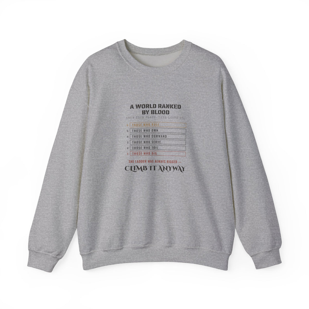 A World Ranked by Blood Sweatshirt