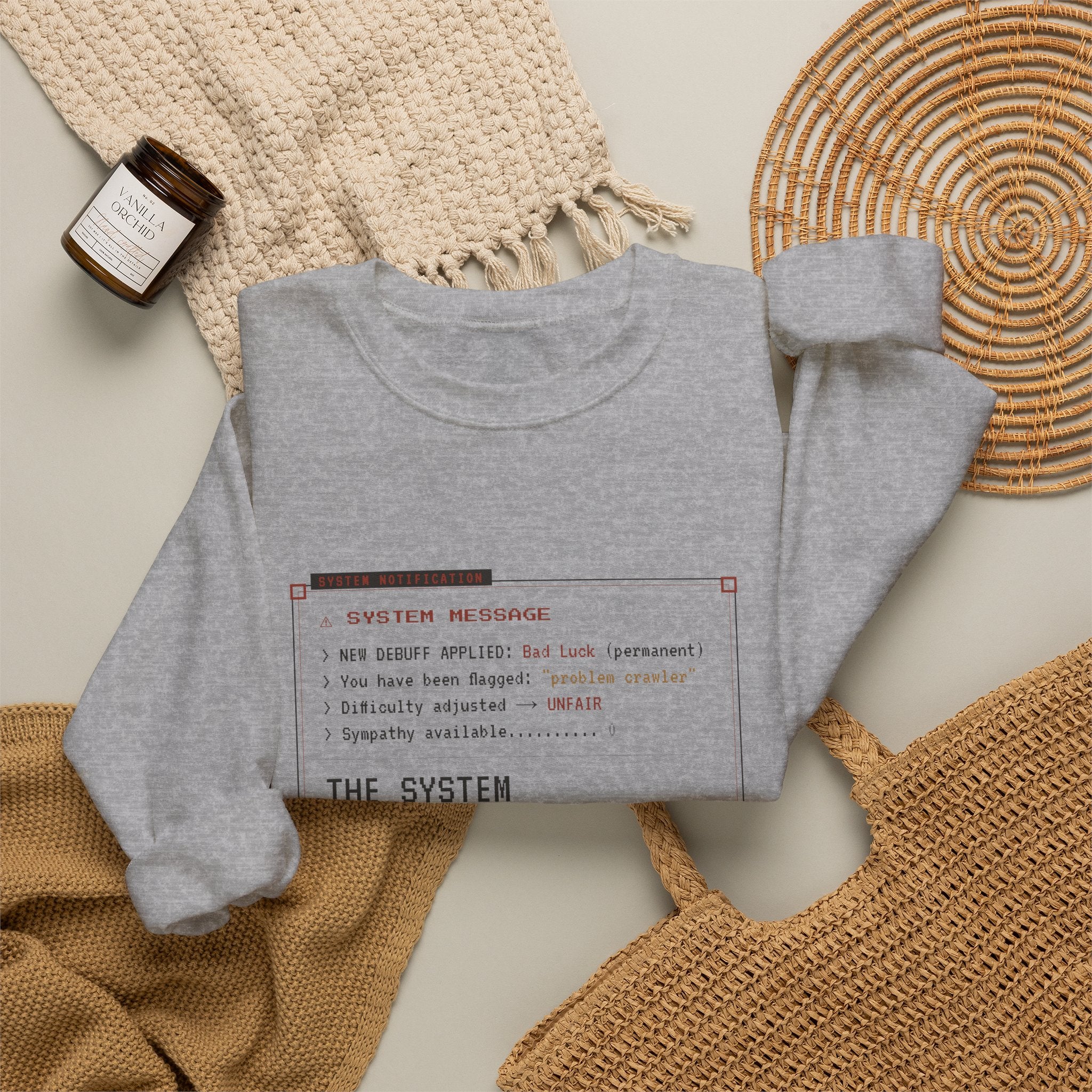 The System Hates Me LitRPG Sweatshirt