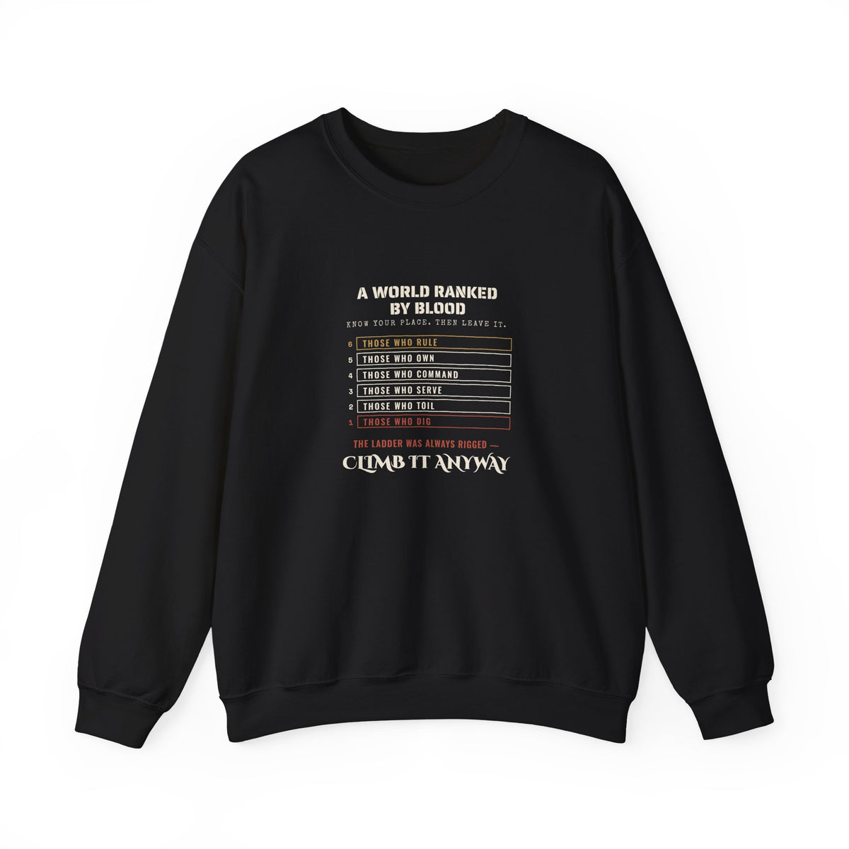 A World Ranked by Blood Sweatshirt