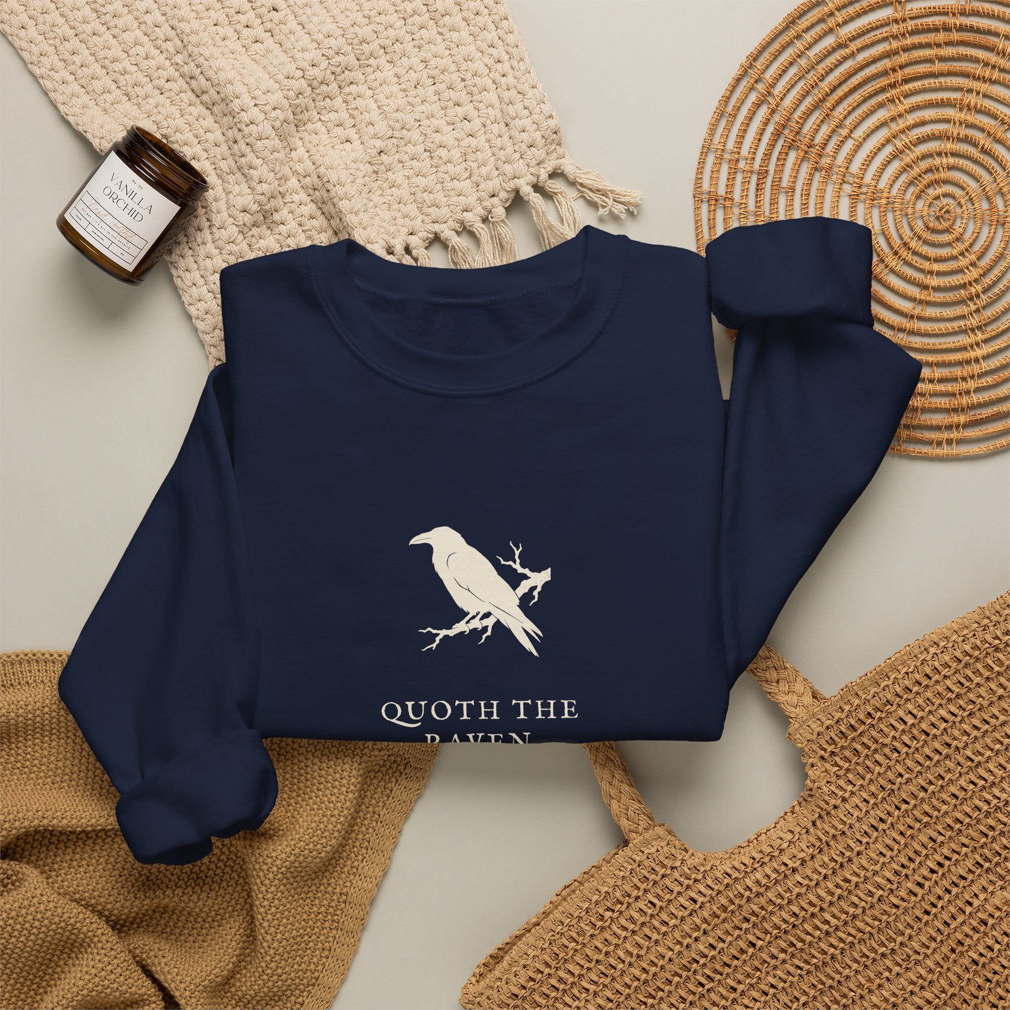 Edgar Allan Poe Nevermore Raven Sweatshirt