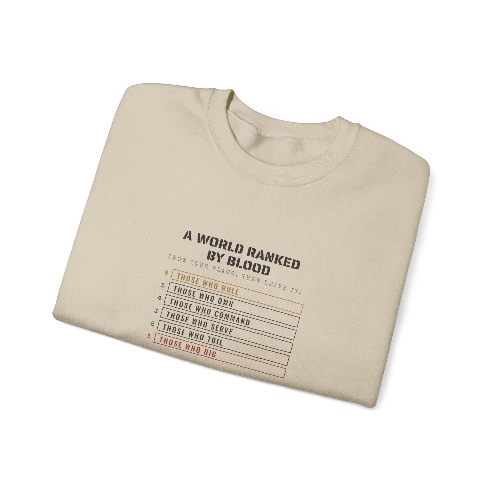 A World Ranked by Blood Sweatshirt