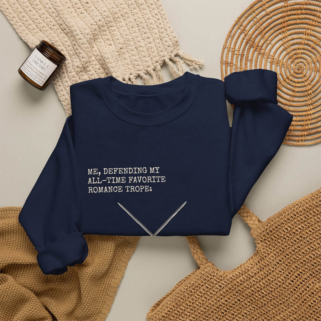 Defending My Favorite Trope Enemies to Lovers Sweatshirt