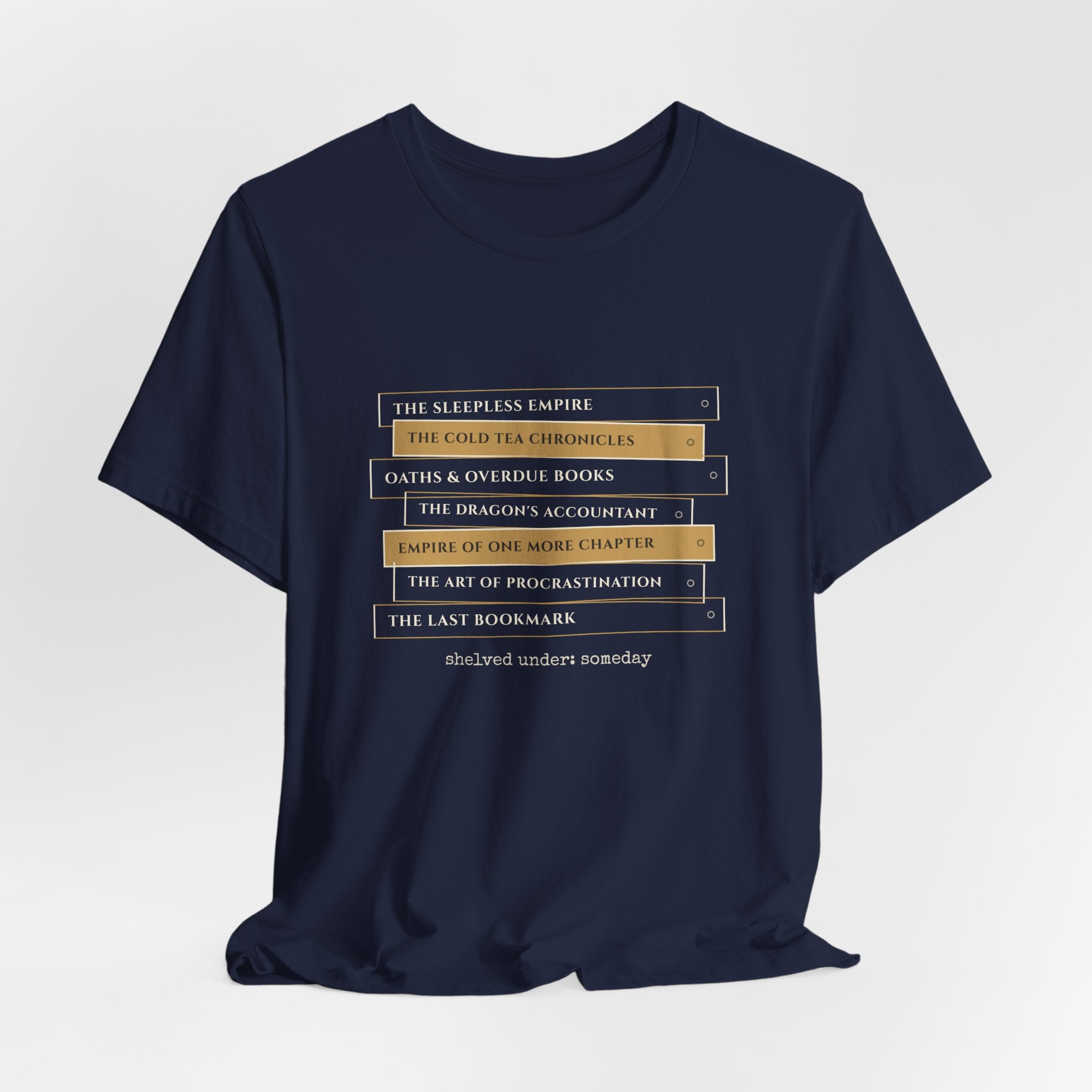 Fantasy Book Spine Stack T-Shirt