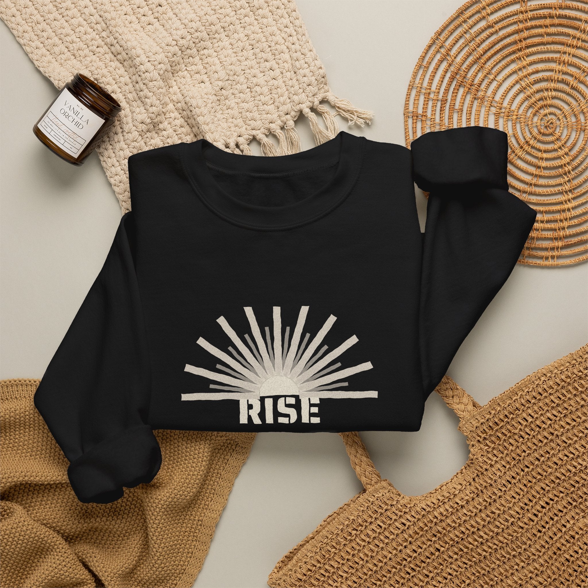 Rise or Rust Dystopian Sci-Fi Reader Sweatshirt