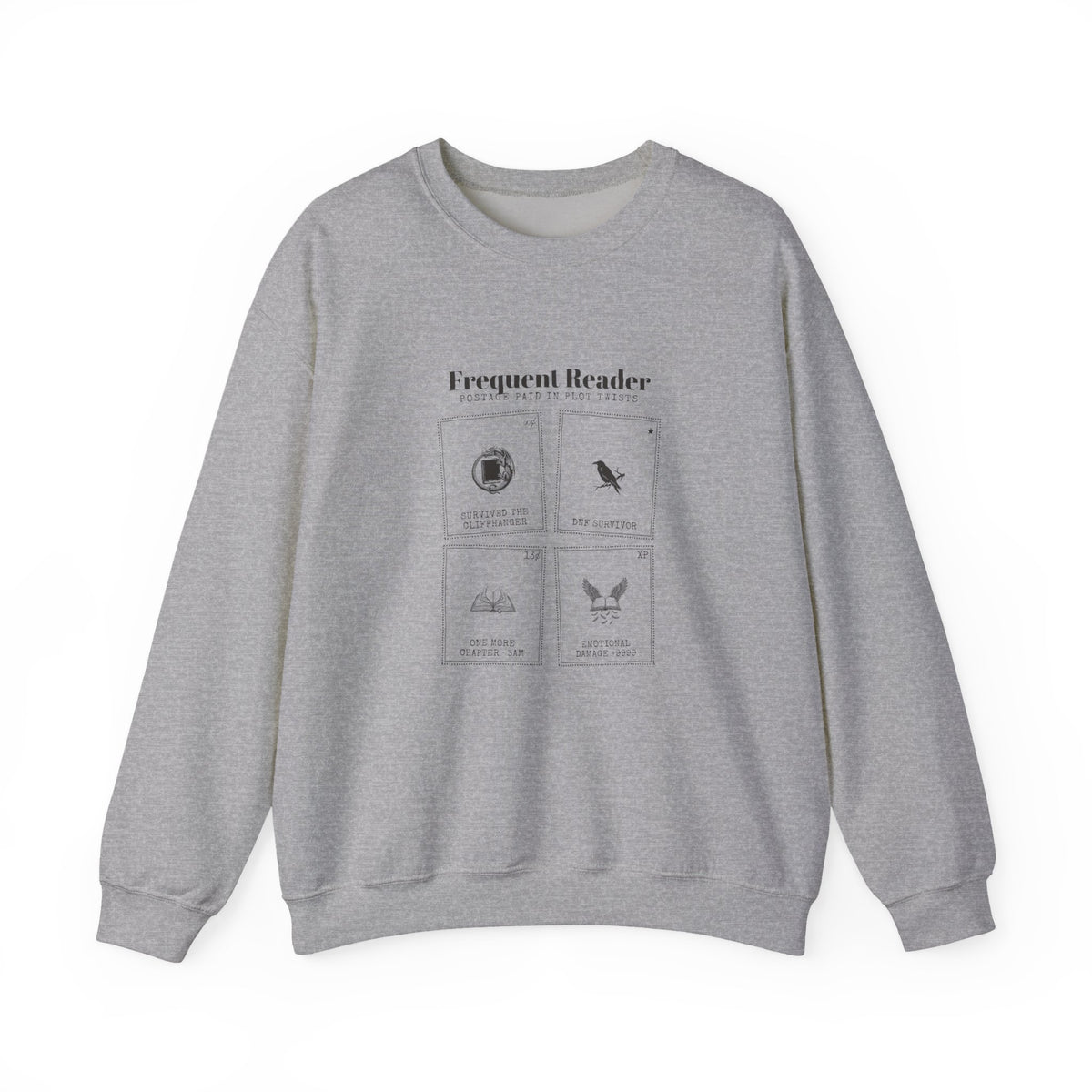 Frequent Reader Postage Stamp Collage Sweatshirt