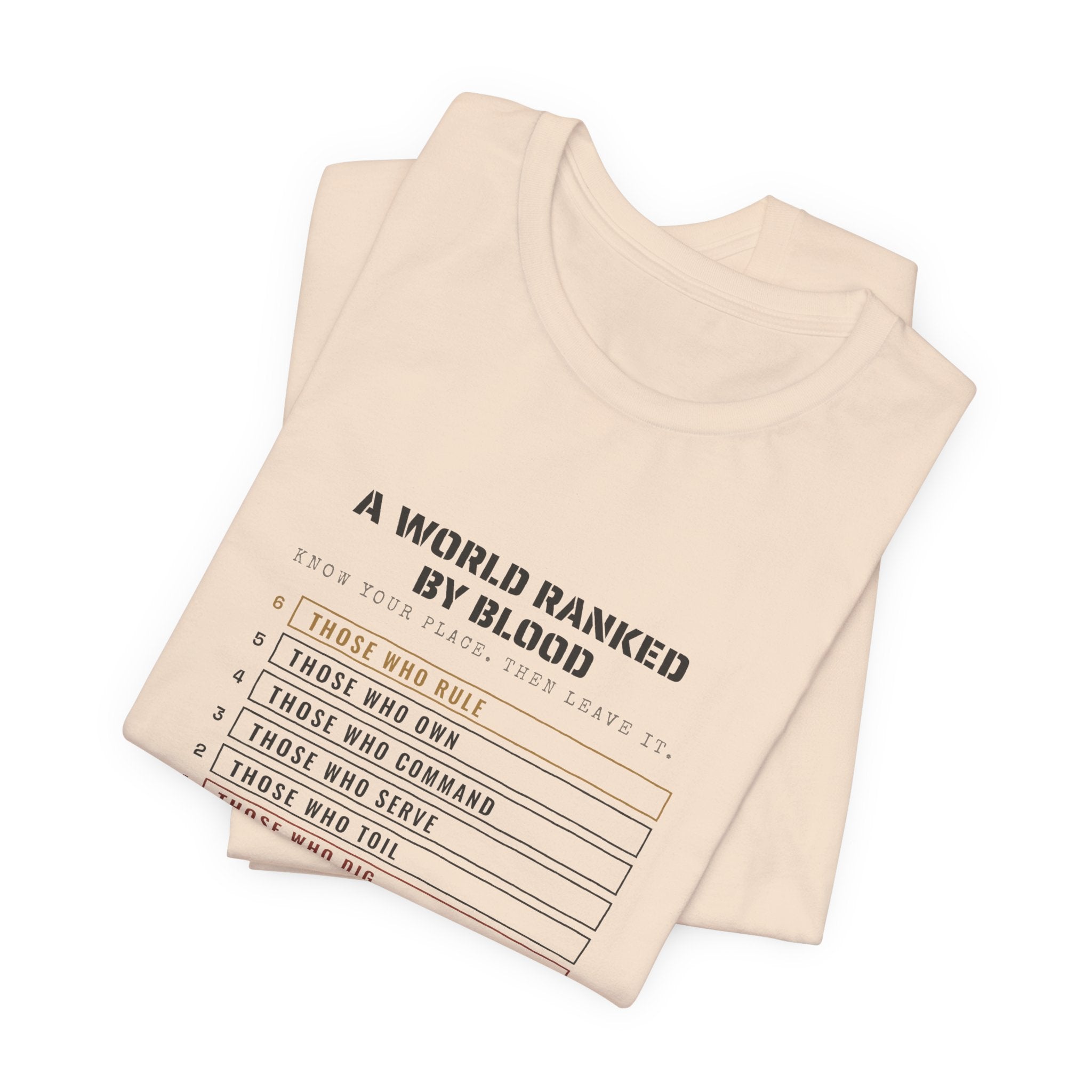 A World Ranked by Blood T-Shirt