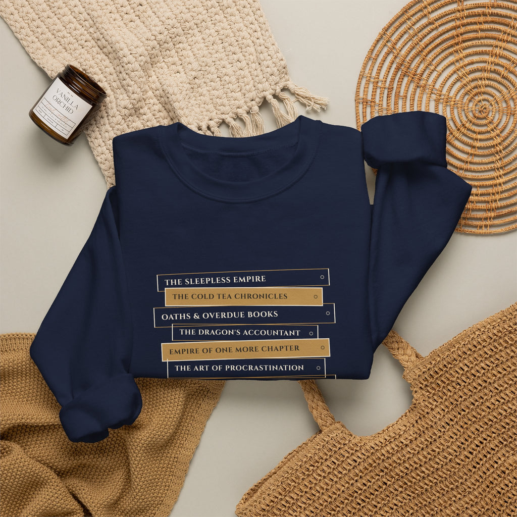 Fantasy Book Spine Stack Sweatshirt