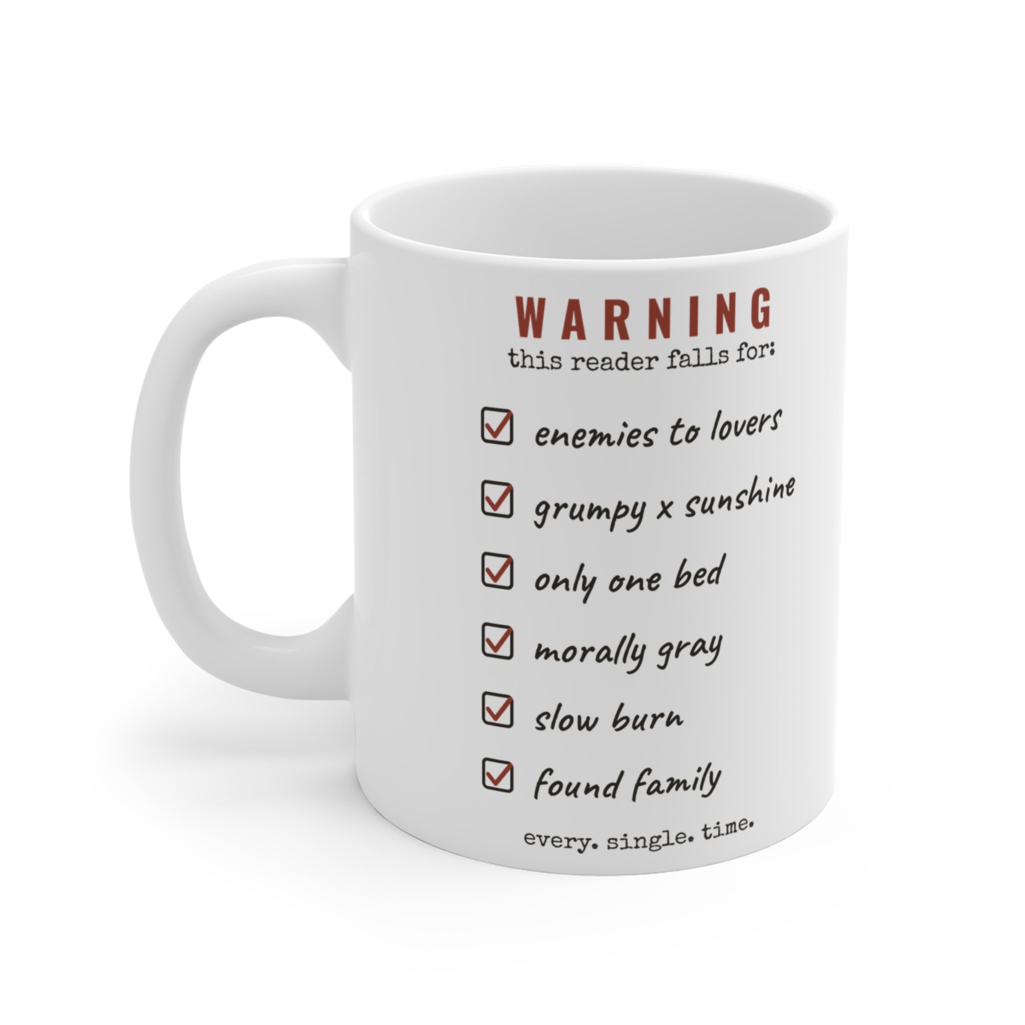 Romance Trope Checklist Mug
