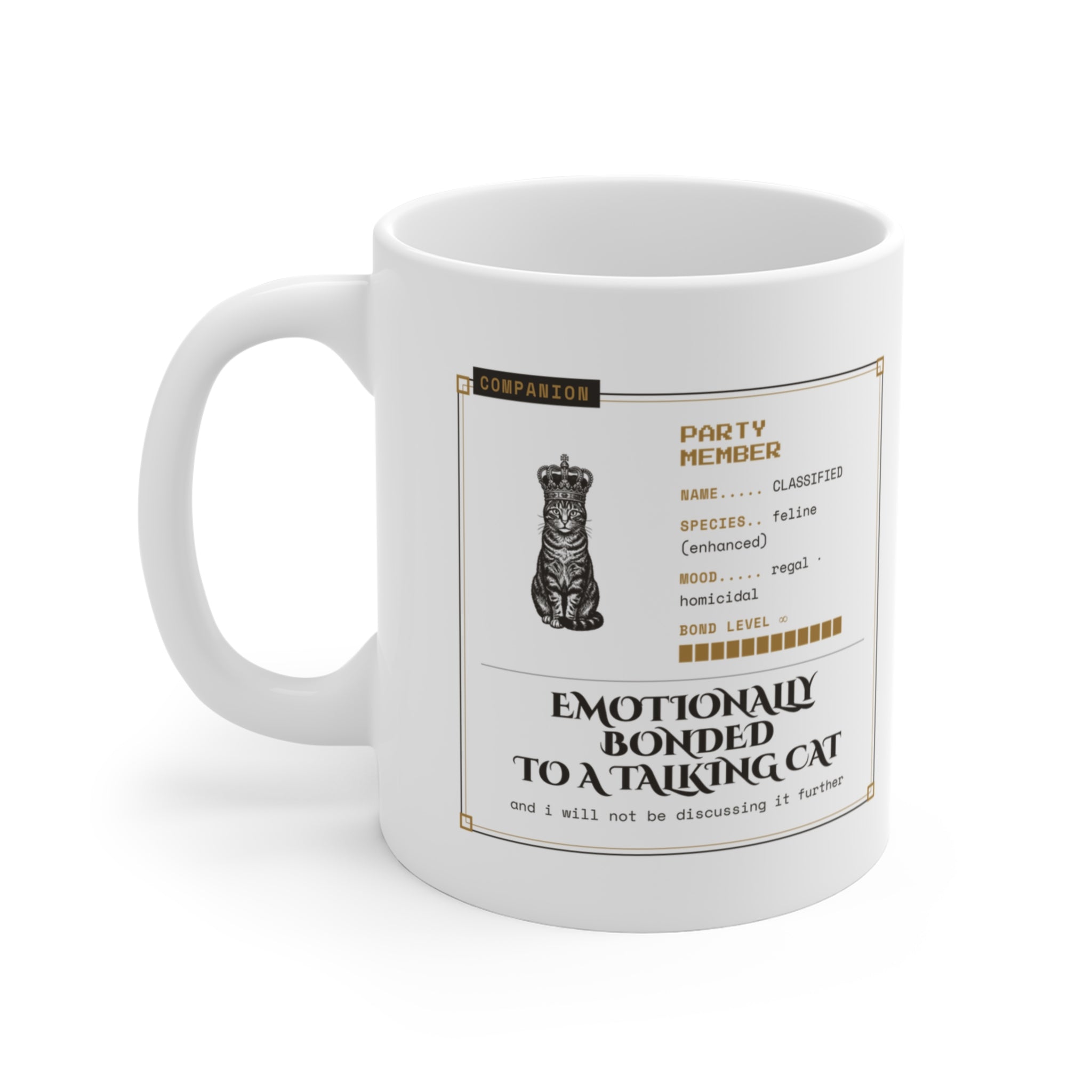 Emotionally Bonded to a Talking Cat Mug