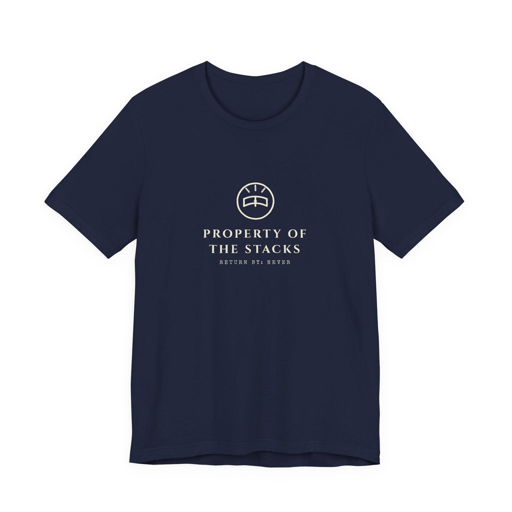 Property of the Stacks Minimalist Reader Sigil T-Shirt