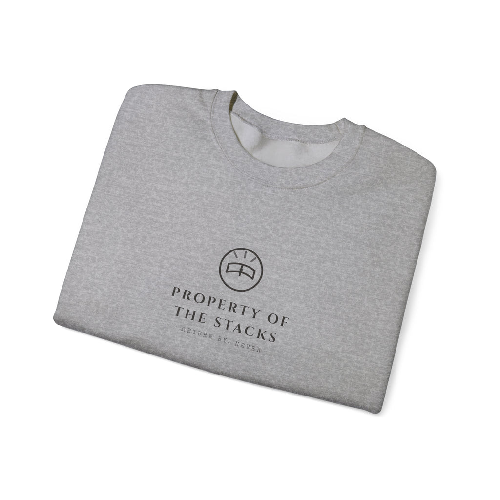 Property of the Stacks Minimalist Reader Sigil Sweatshirt