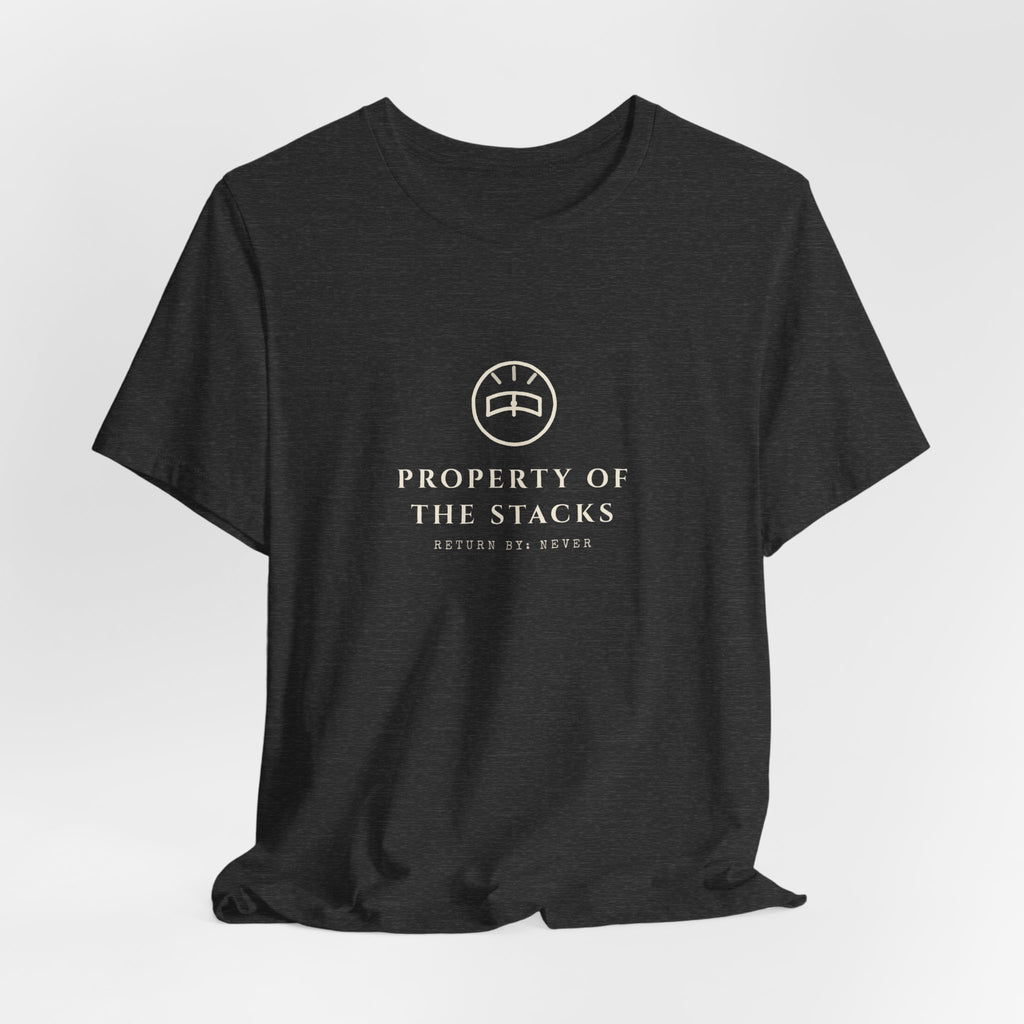 Property of the Stacks Minimalist Reader Sigil T-Shirt