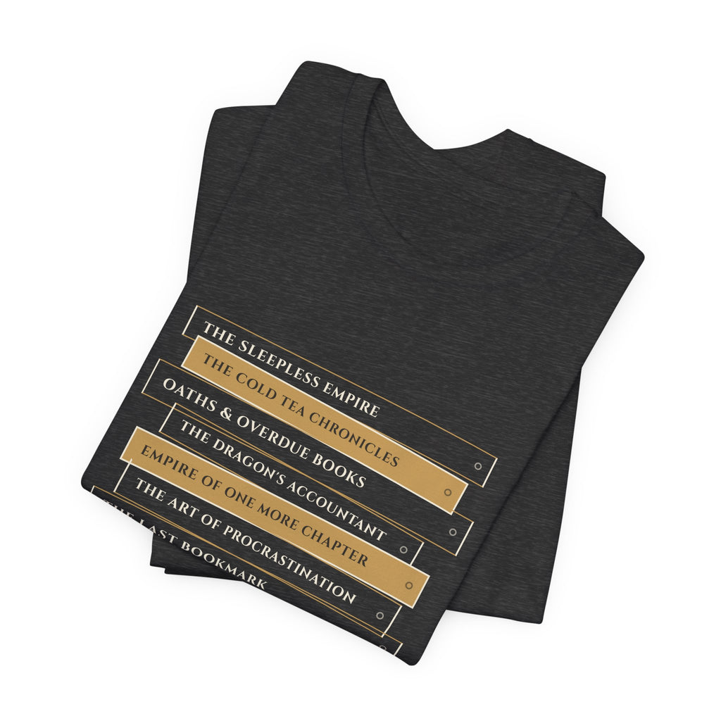 Fantasy Book Spine Stack T-Shirt
