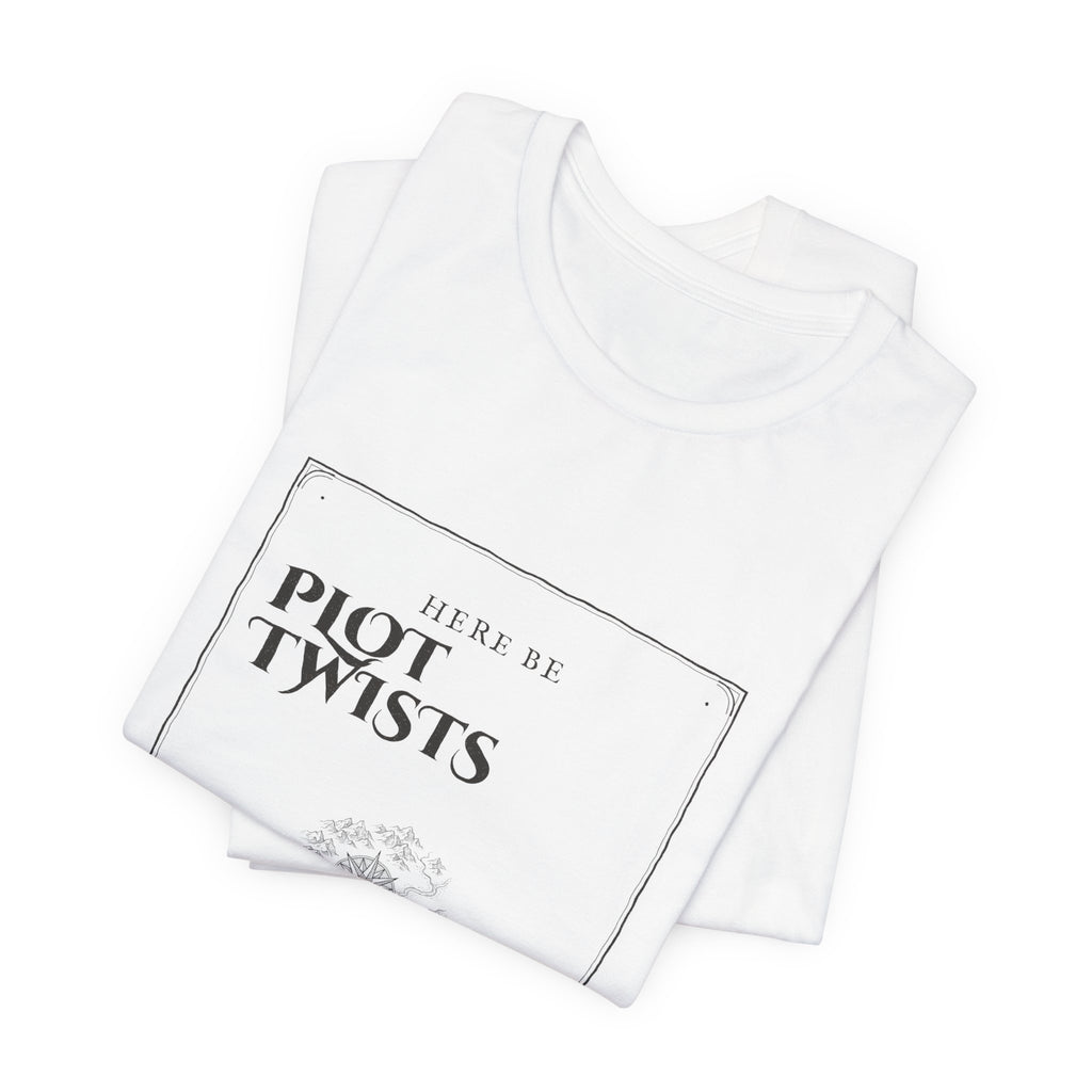 Here Be Plot Twists Fantasy Map T-Shirt