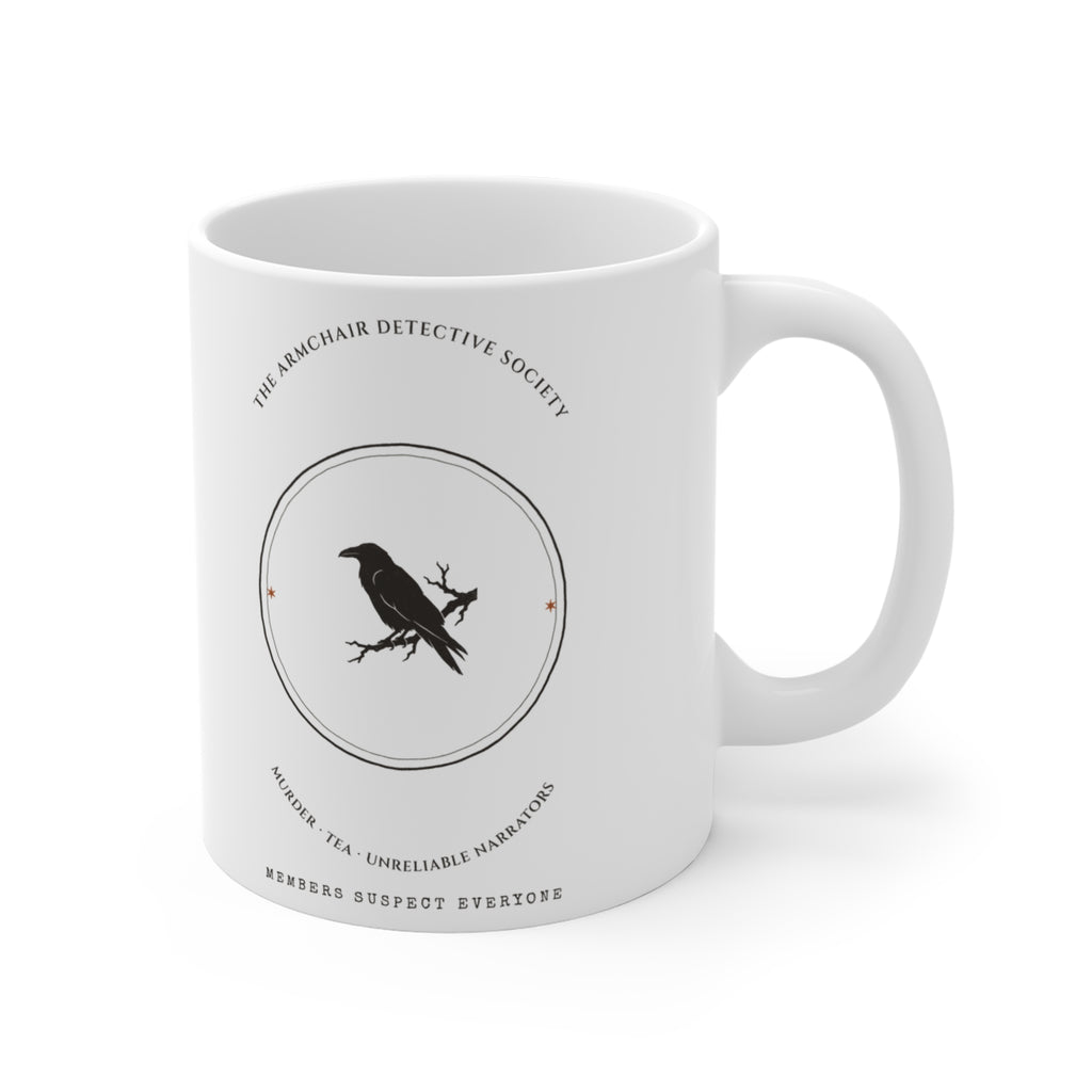 The Armchair Detective Society Mystery Crest Mug