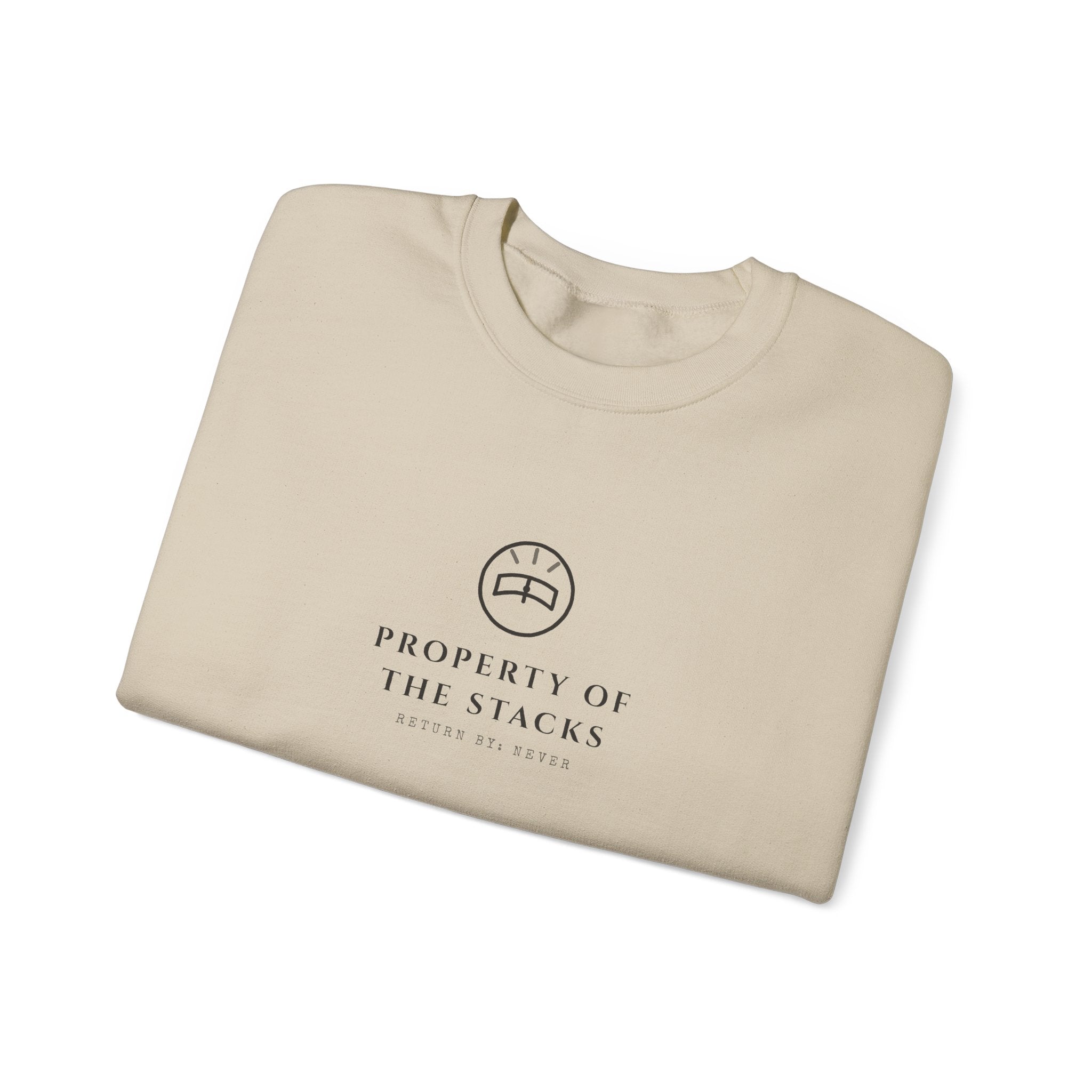 Property of the Stacks Minimalist Reader Sigil Sweatshirt