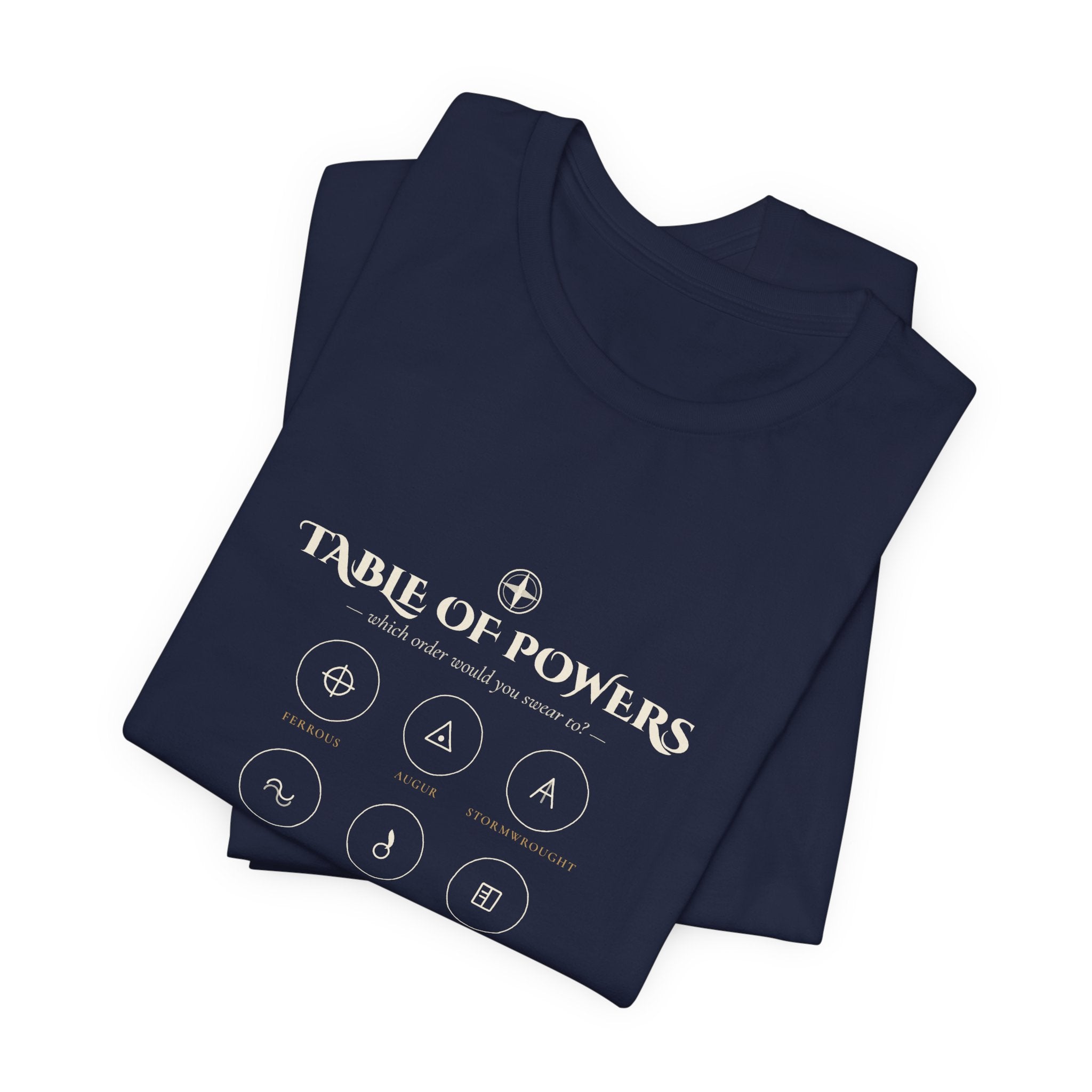 Table of Powers Which Order Are You Fantasy Sigils T-Shirt