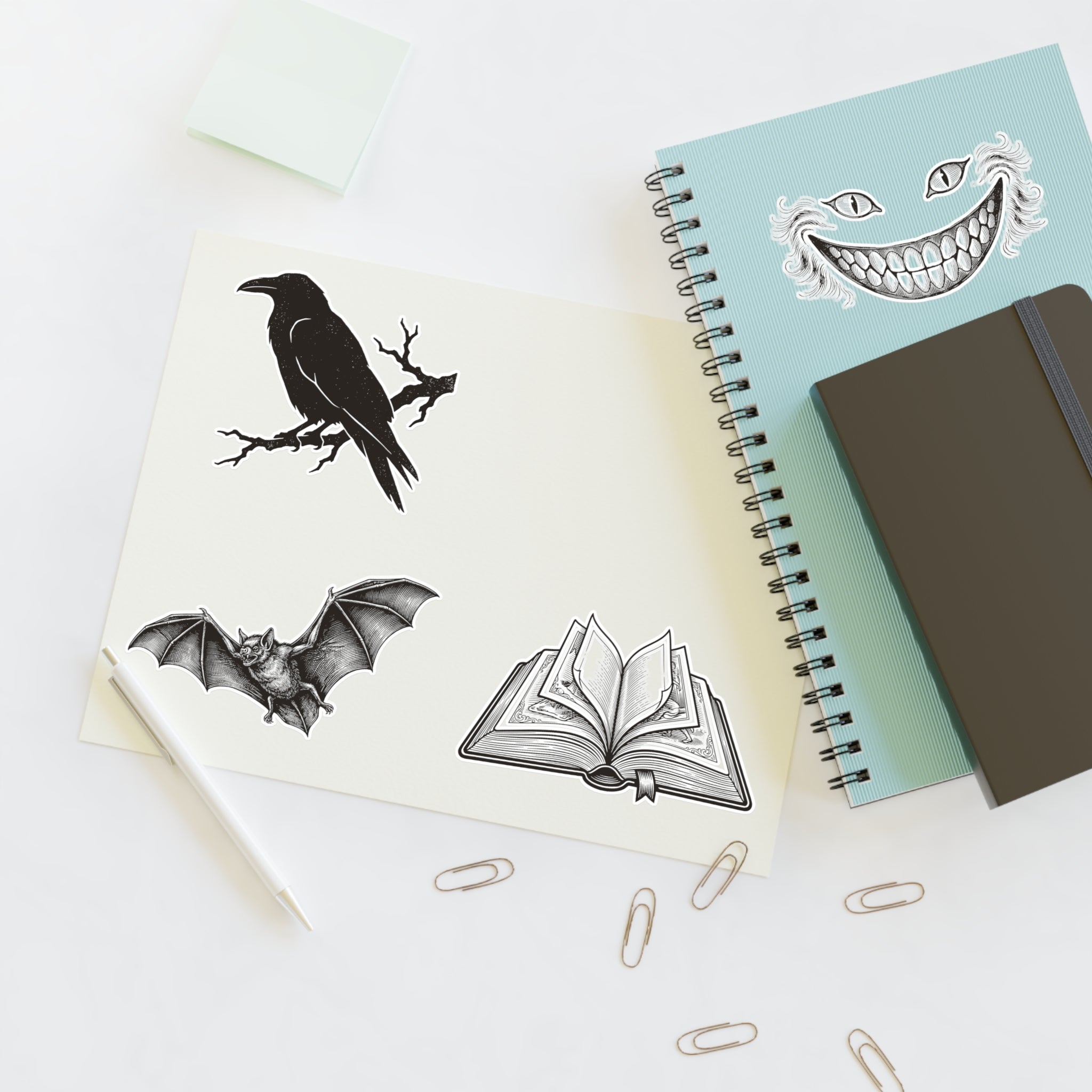 Bookish Motifs Sticker Sheet