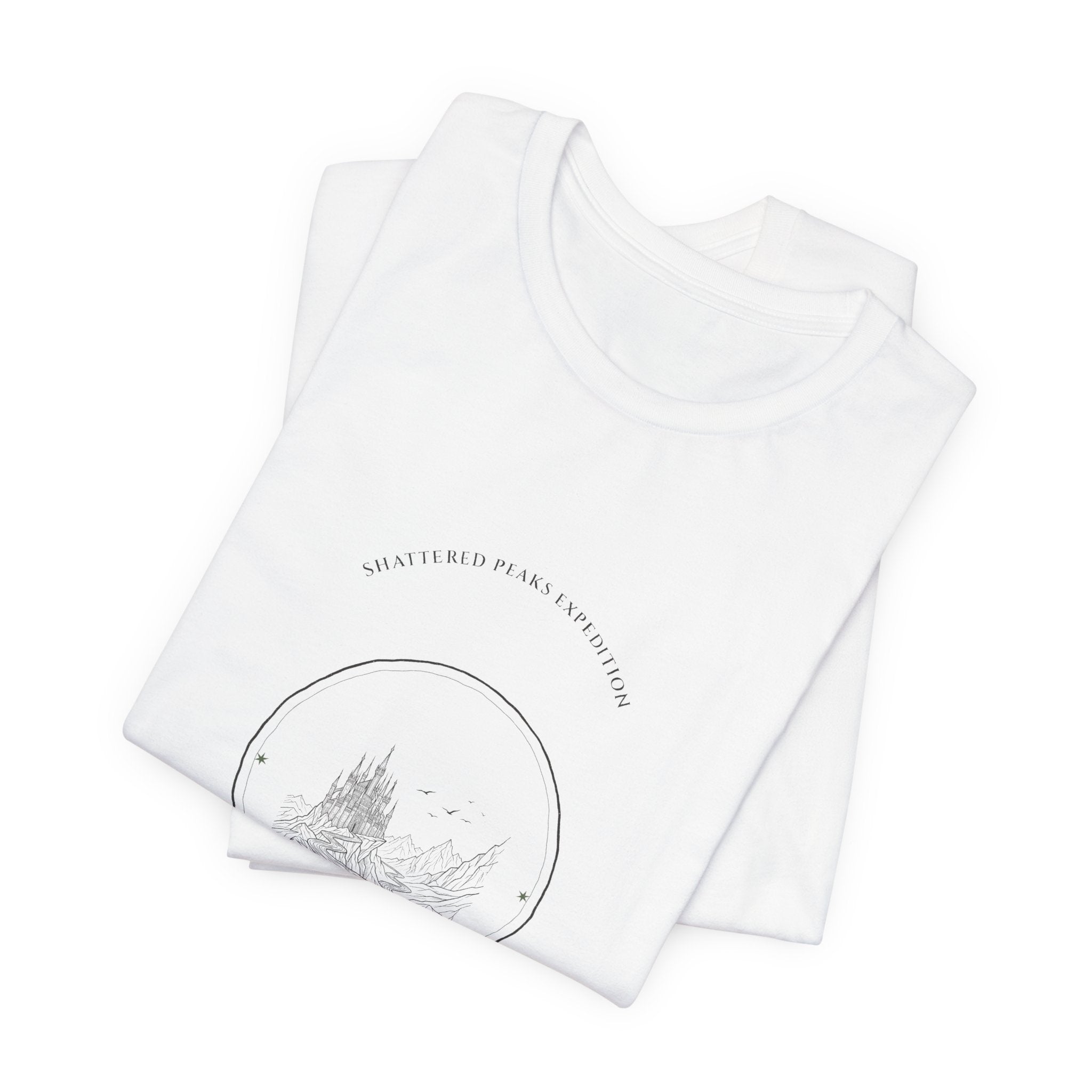 Shattered Peaks Expedition Fantasy Badge T-Shirt