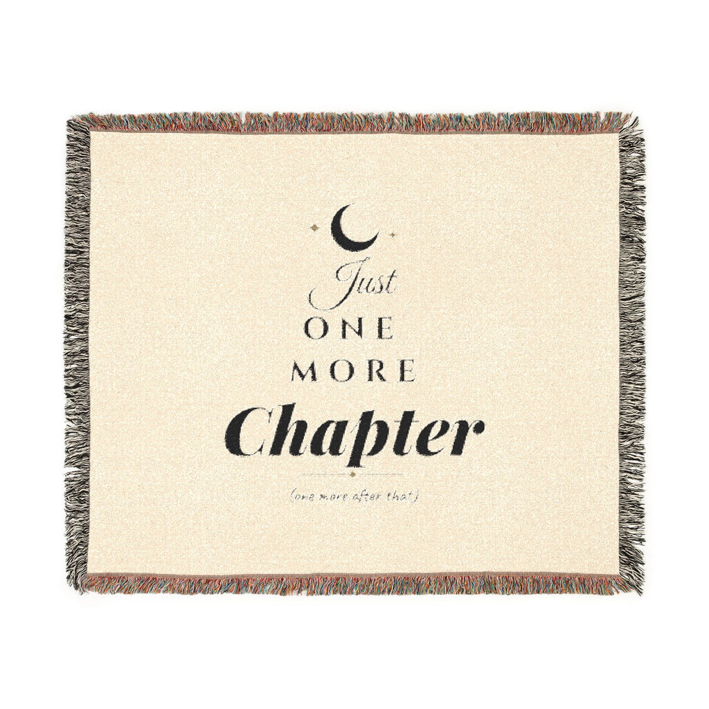 Just One More Chapter Woven Blanket