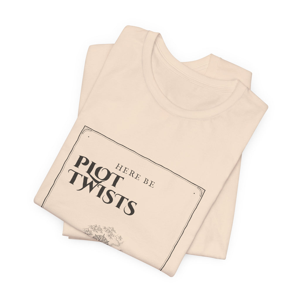 Here Be Plot Twists Fantasy Map T-Shirt