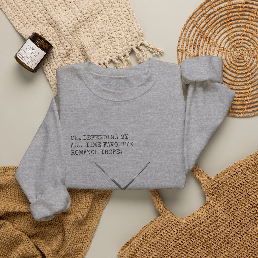 Defending My Favorite Trope Enemies to Lovers Sweatshirt
