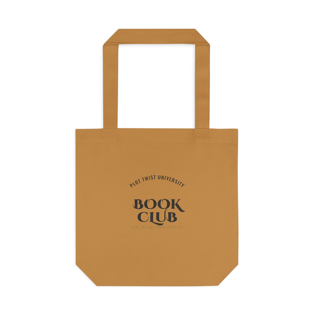 Plot Twist University Book Club Canvas Tote