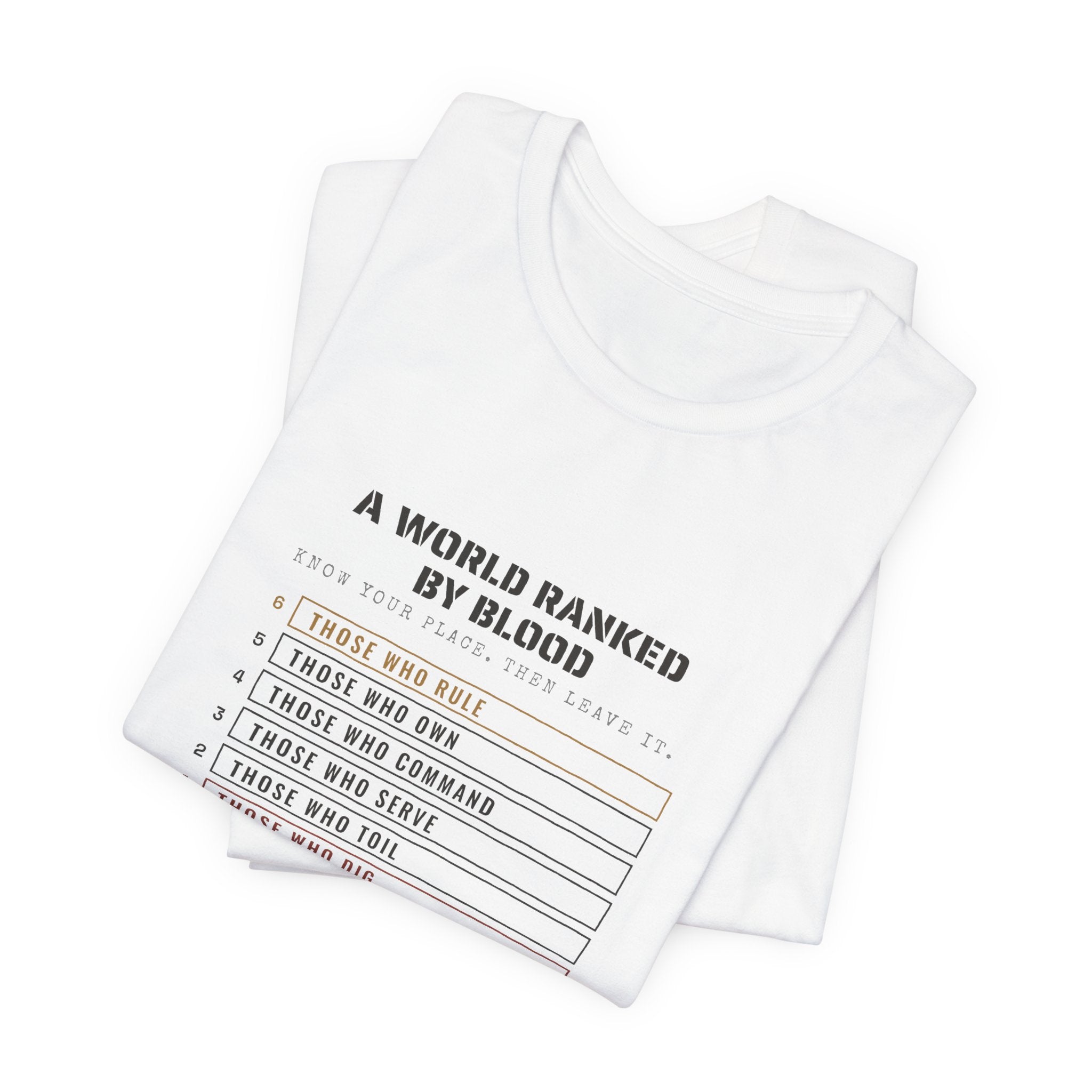 A World Ranked by Blood T-Shirt