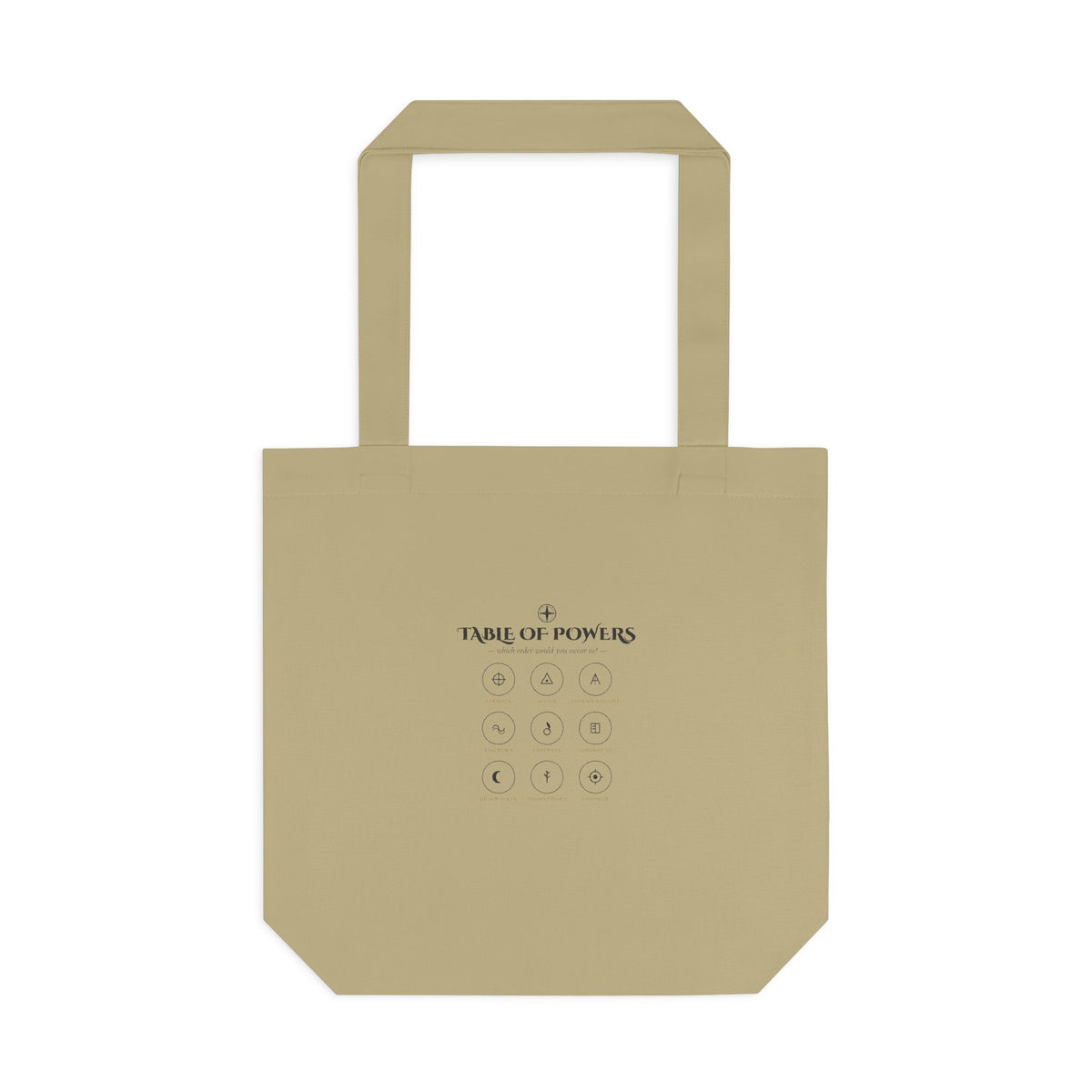 Table of Powers Fantasy Sigil Canvas Tote
