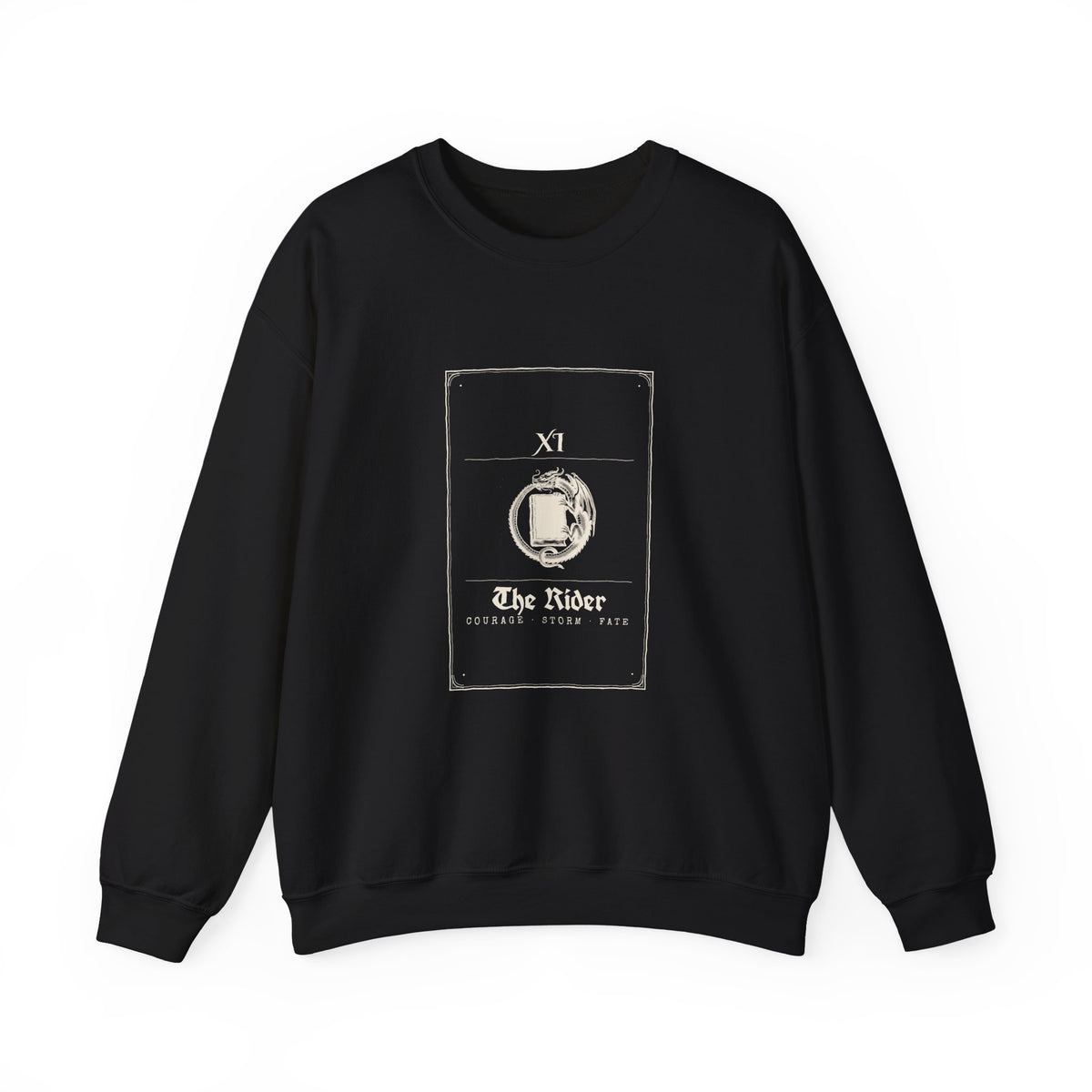The Rider Tarot Card Dragon Reader Sweatshirt