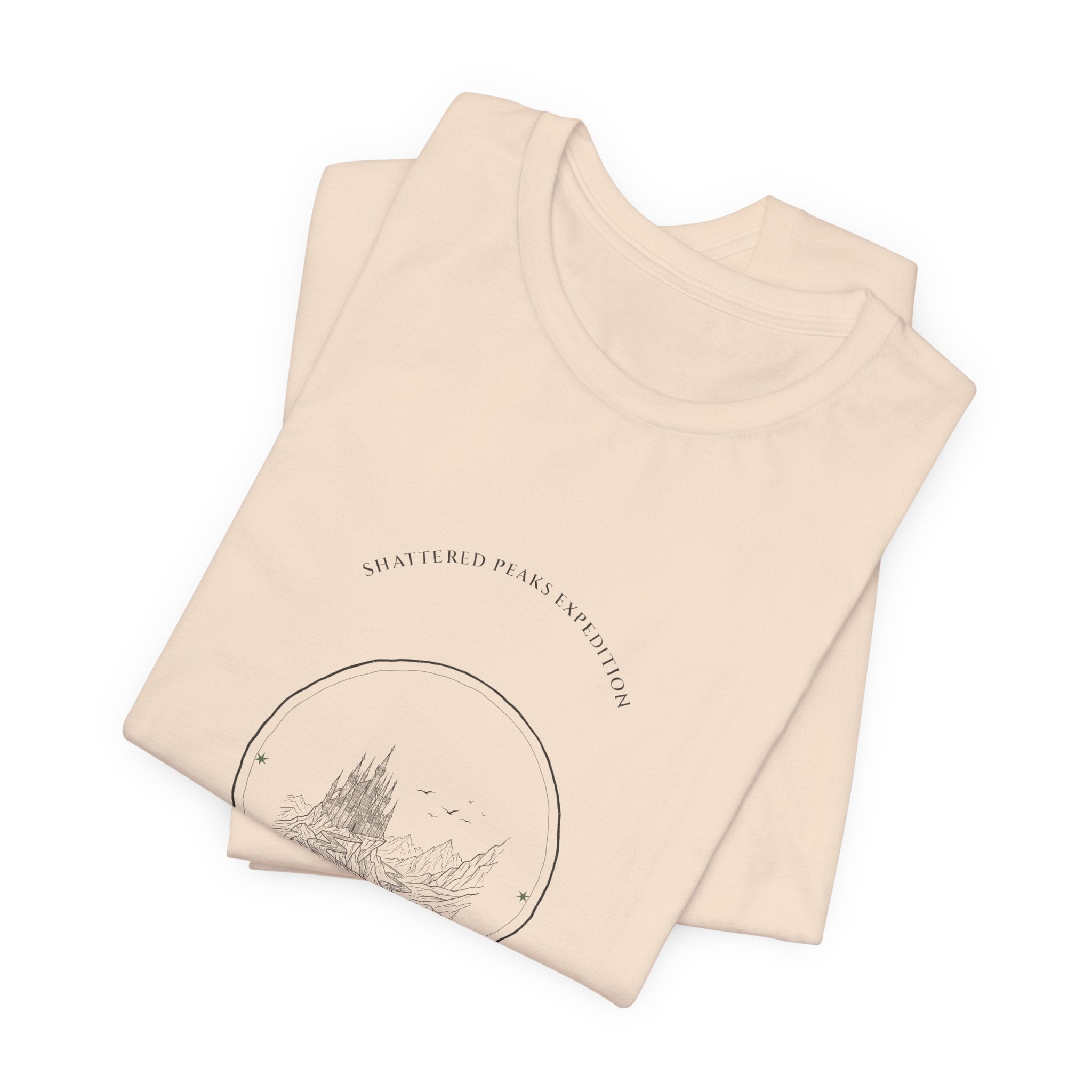 Shattered Peaks Expedition Fantasy Badge T-Shirt