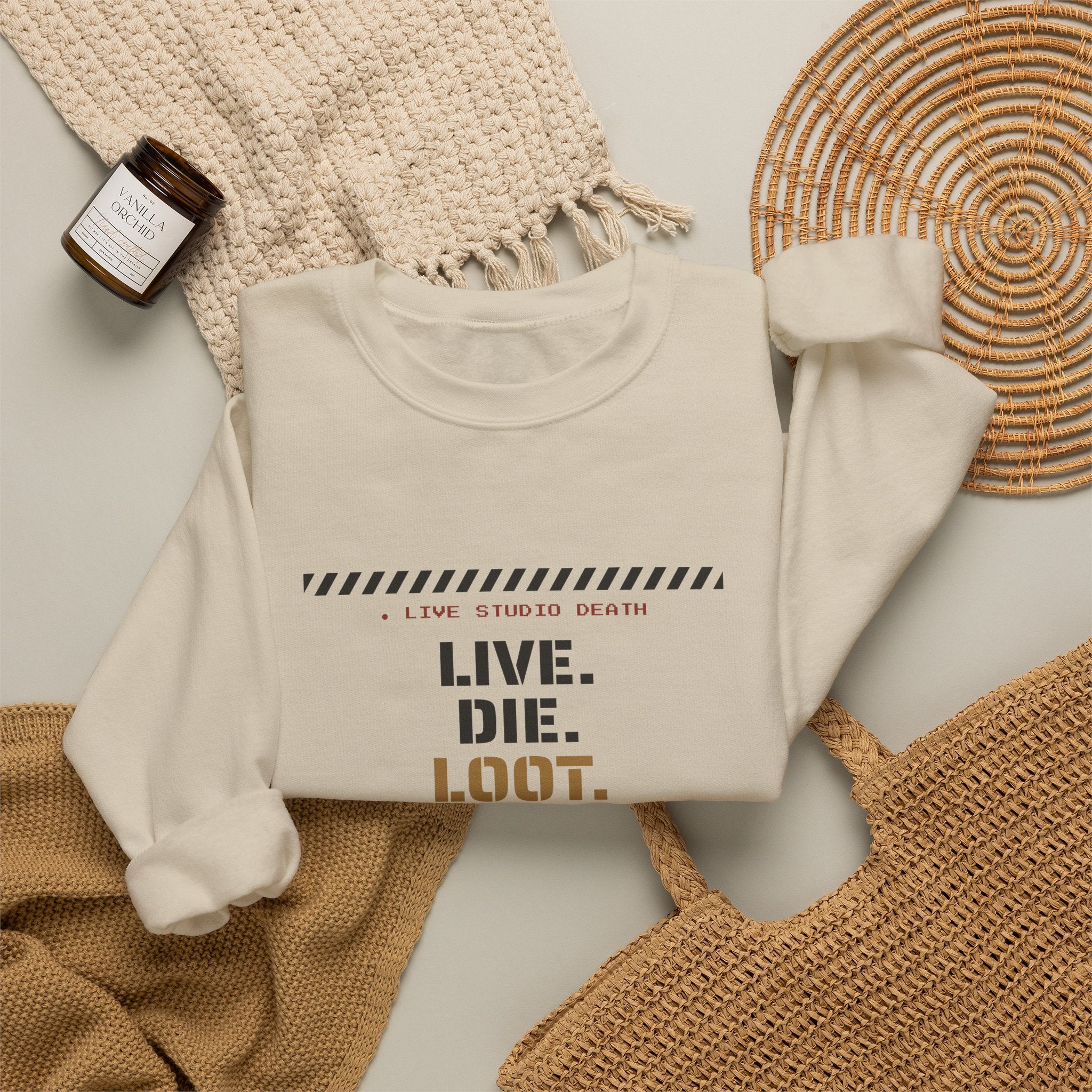 Live Die Loot Repeat Dungeon Crawler Sweatshirt