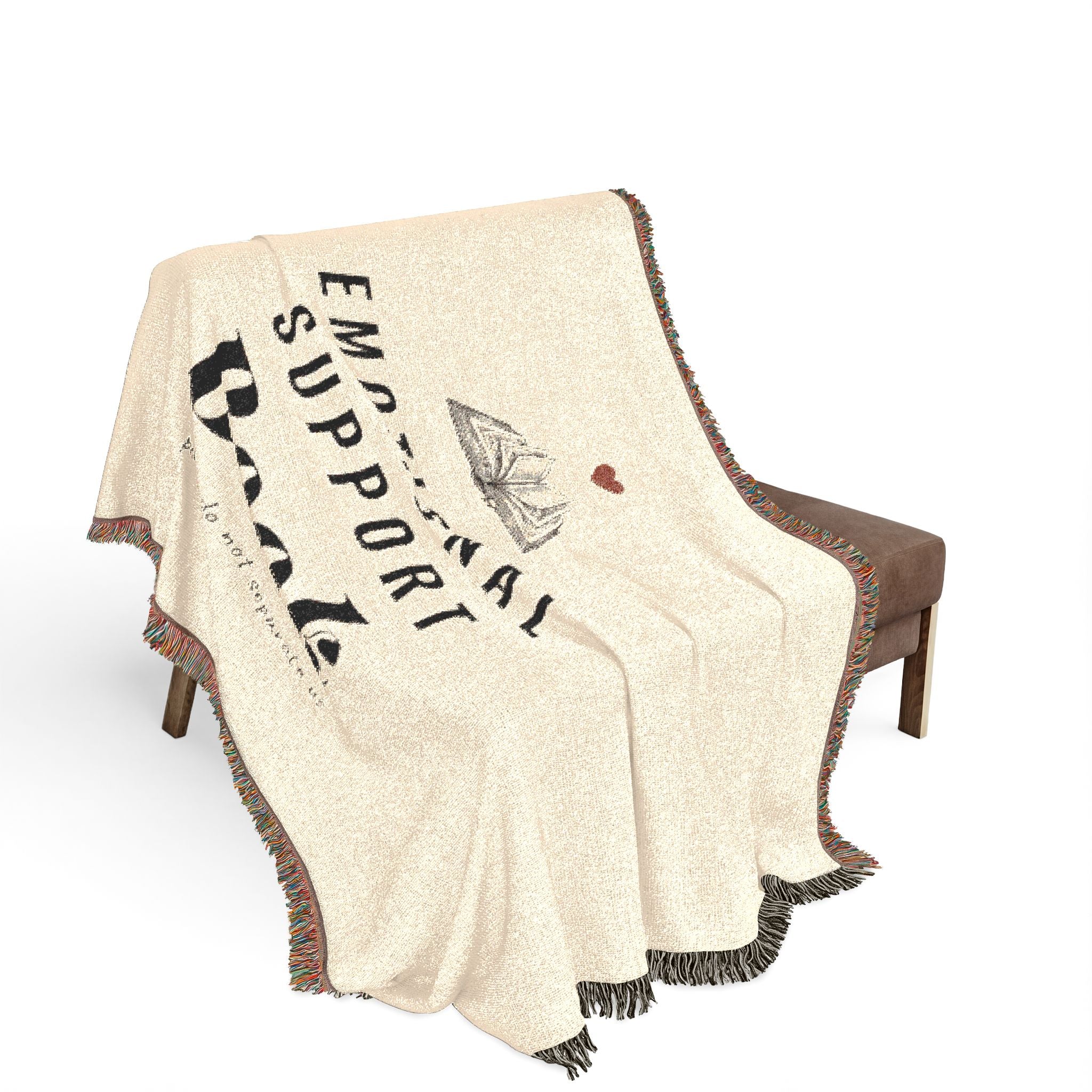 Emotional Support Book Woven Blanket
