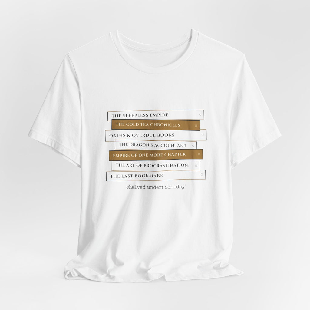 Fantasy Book Spine Stack T-Shirt