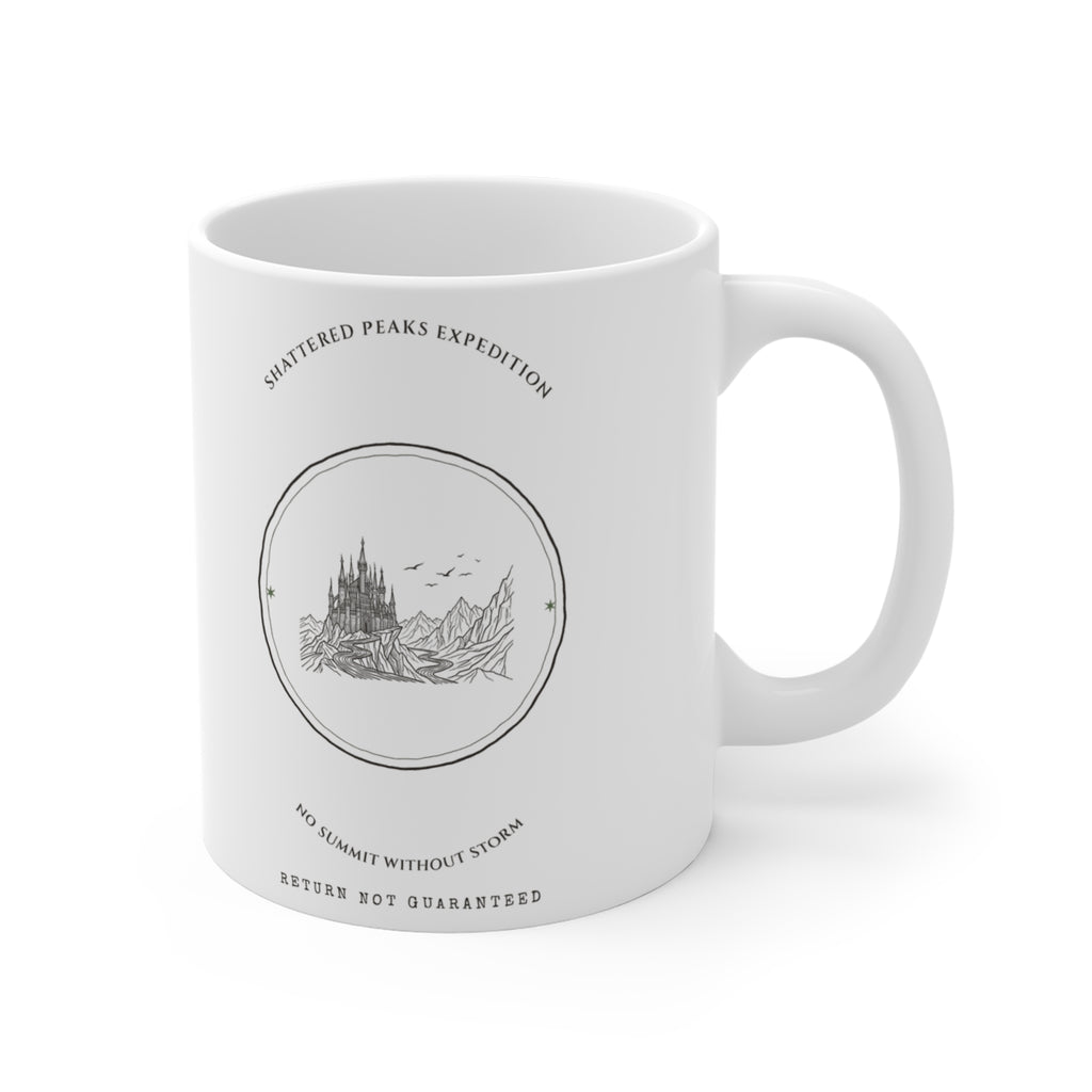 Shattered Peaks Expedition Fantasy Badge Mug