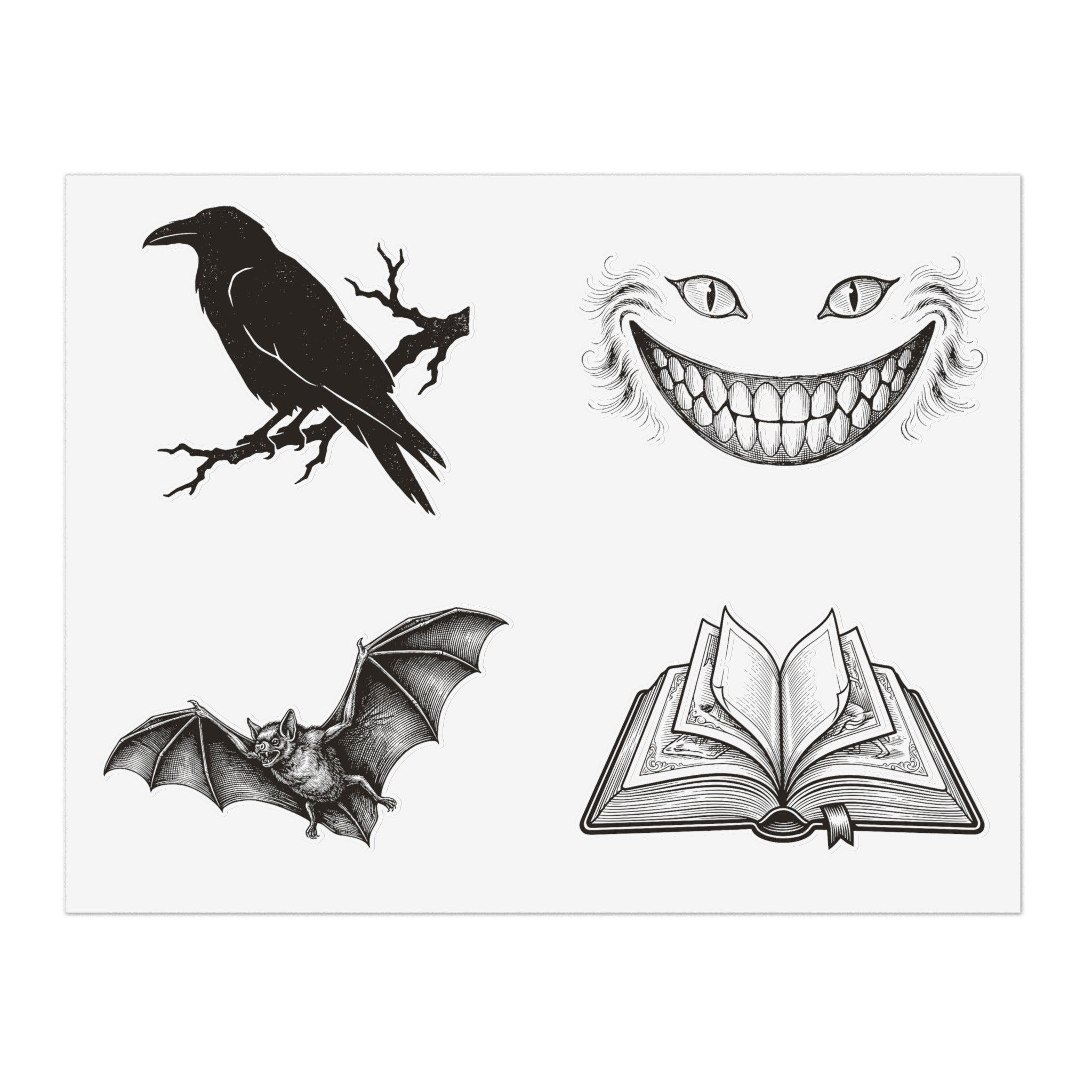 Bookish Motifs Sticker Sheet