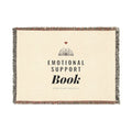 Emotional Support Book Woven Blanket