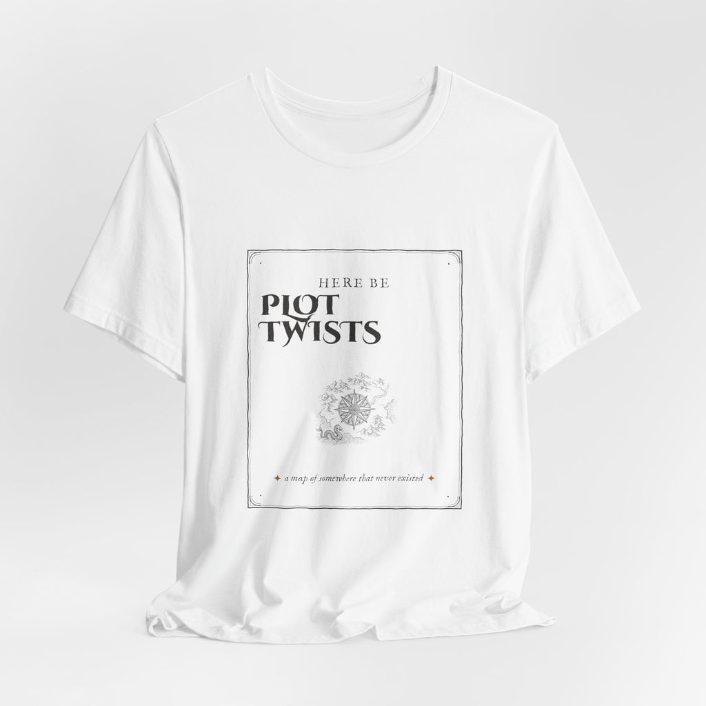 Here Be Plot Twists Fantasy Map T-Shirt