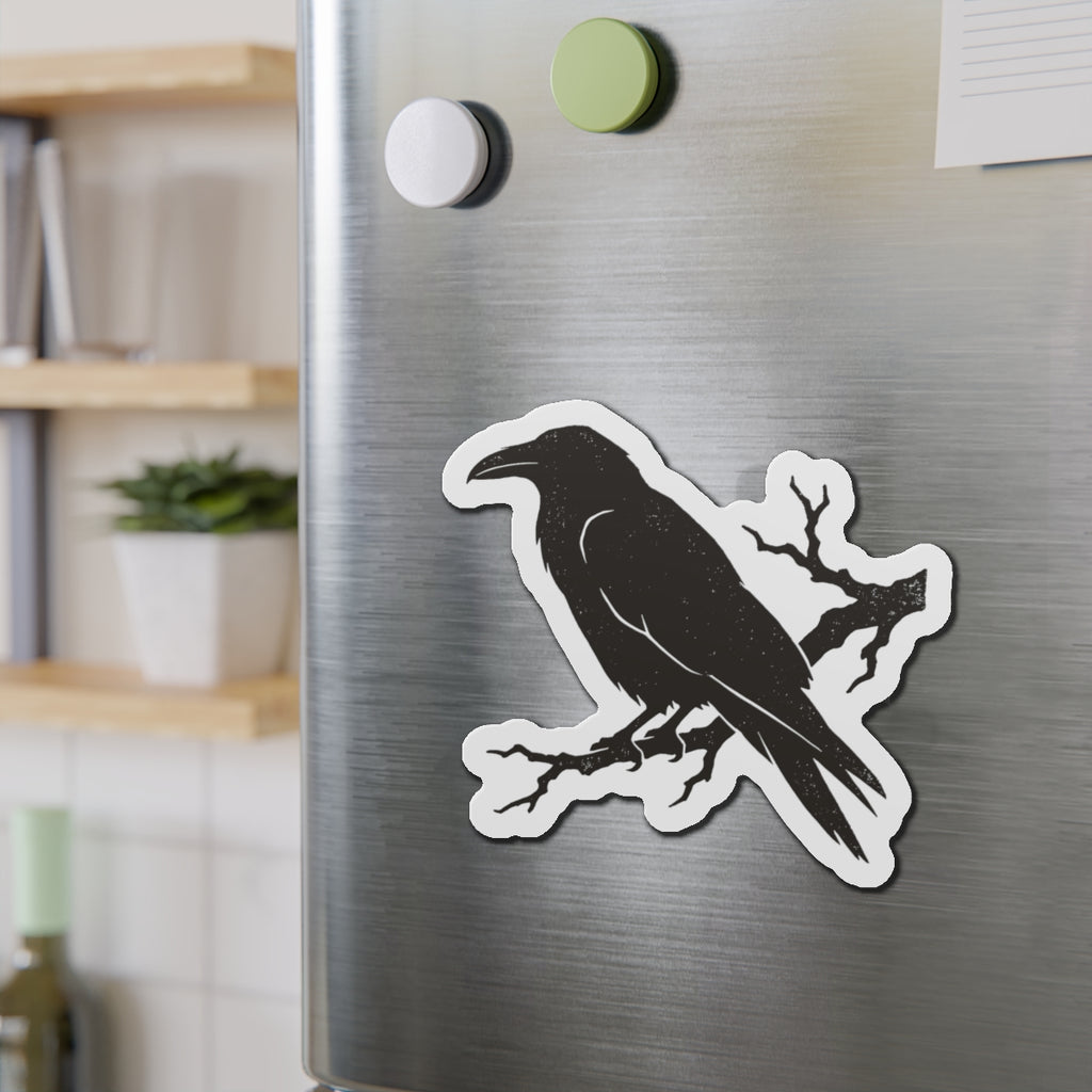 Nevermore Raven Die-Cut Magnet