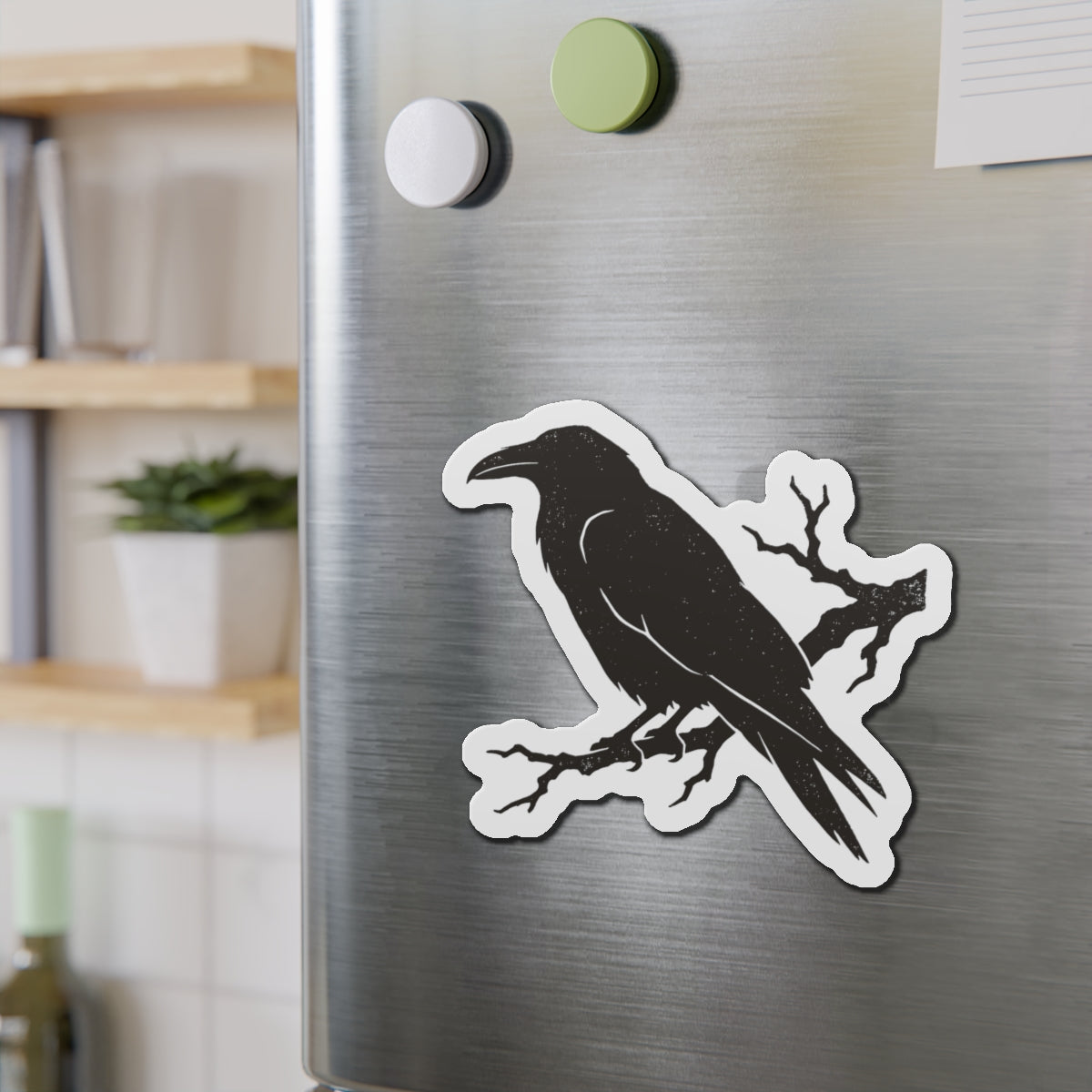 Nevermore Raven Die-Cut Magnet
