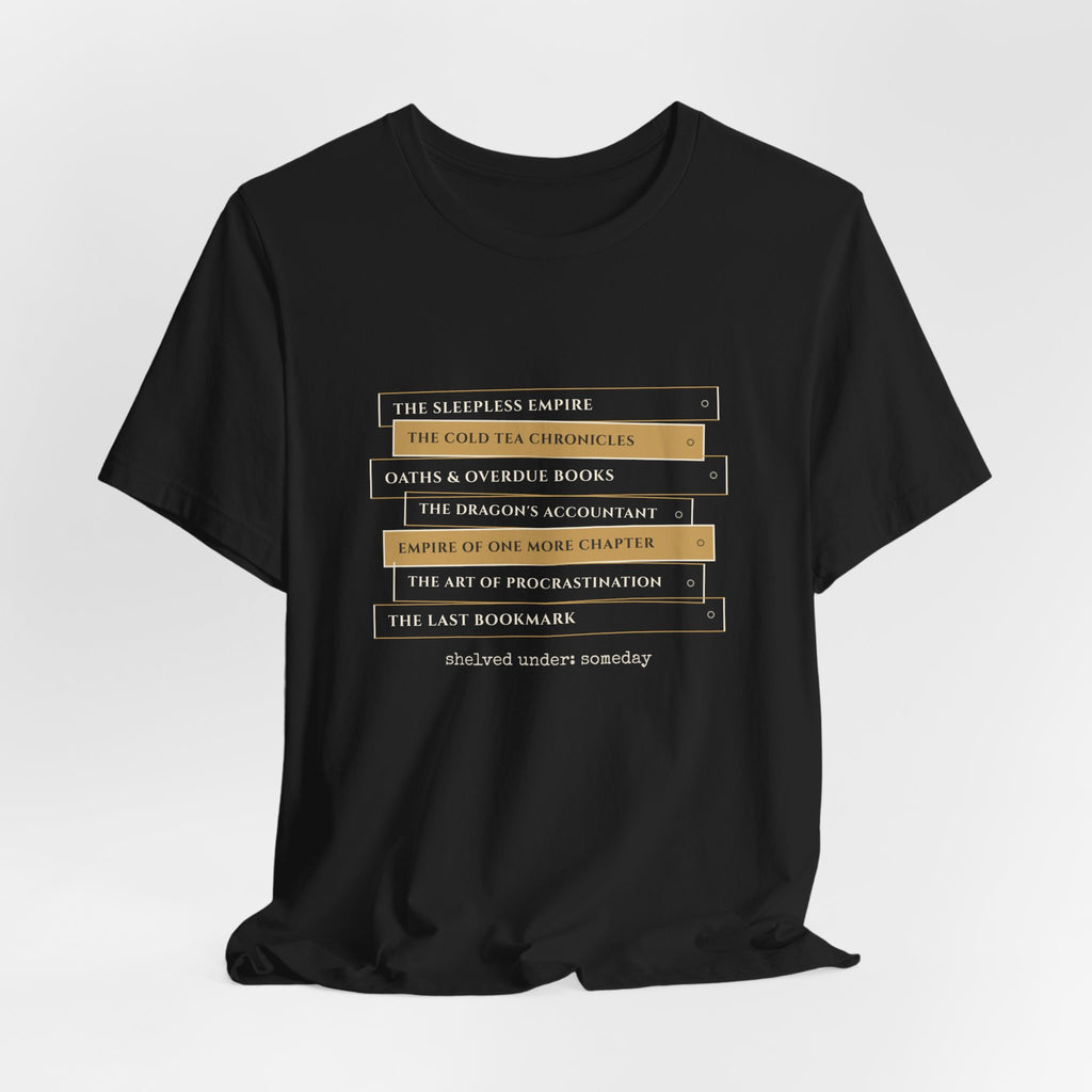 Fantasy Book Spine Stack T-Shirt